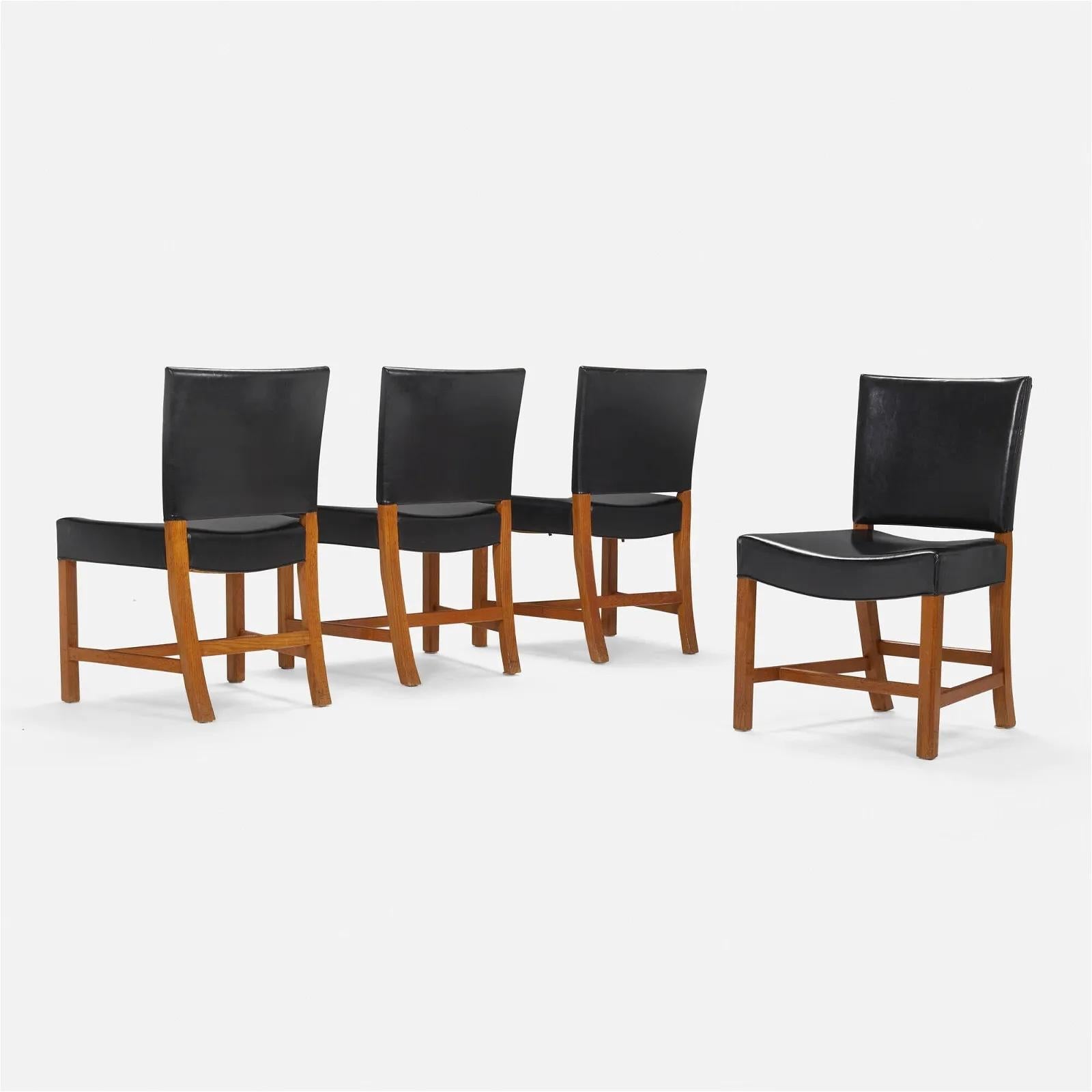 Kaare Klint, Barcelona-Stühle Modell 3758, Vierer-Set (Dänisch) im Angebot