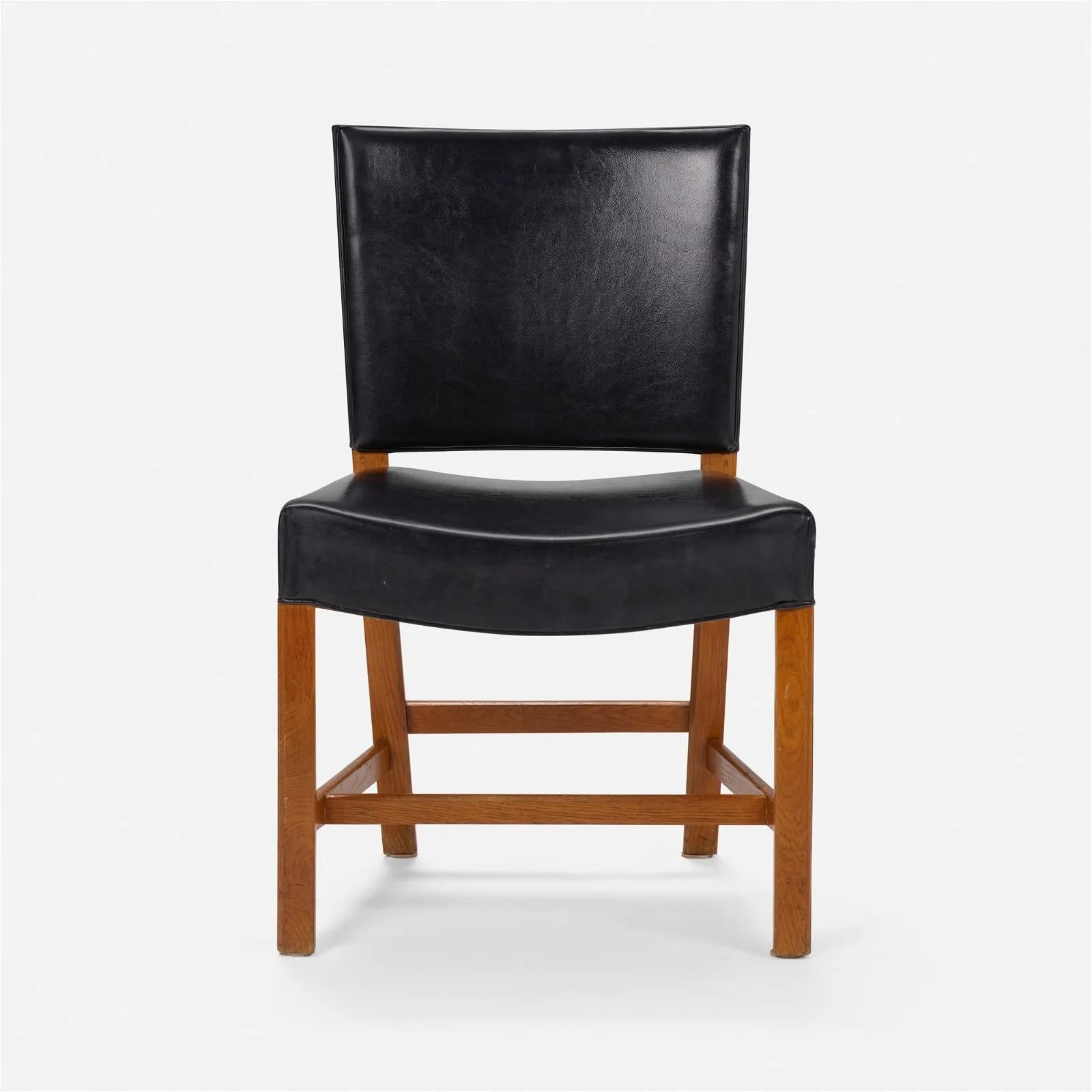 Kaare Klint, Barcelona-Stühle Modell 3758, Vierer-Set (Mitte des 20. Jahrhunderts) im Angebot