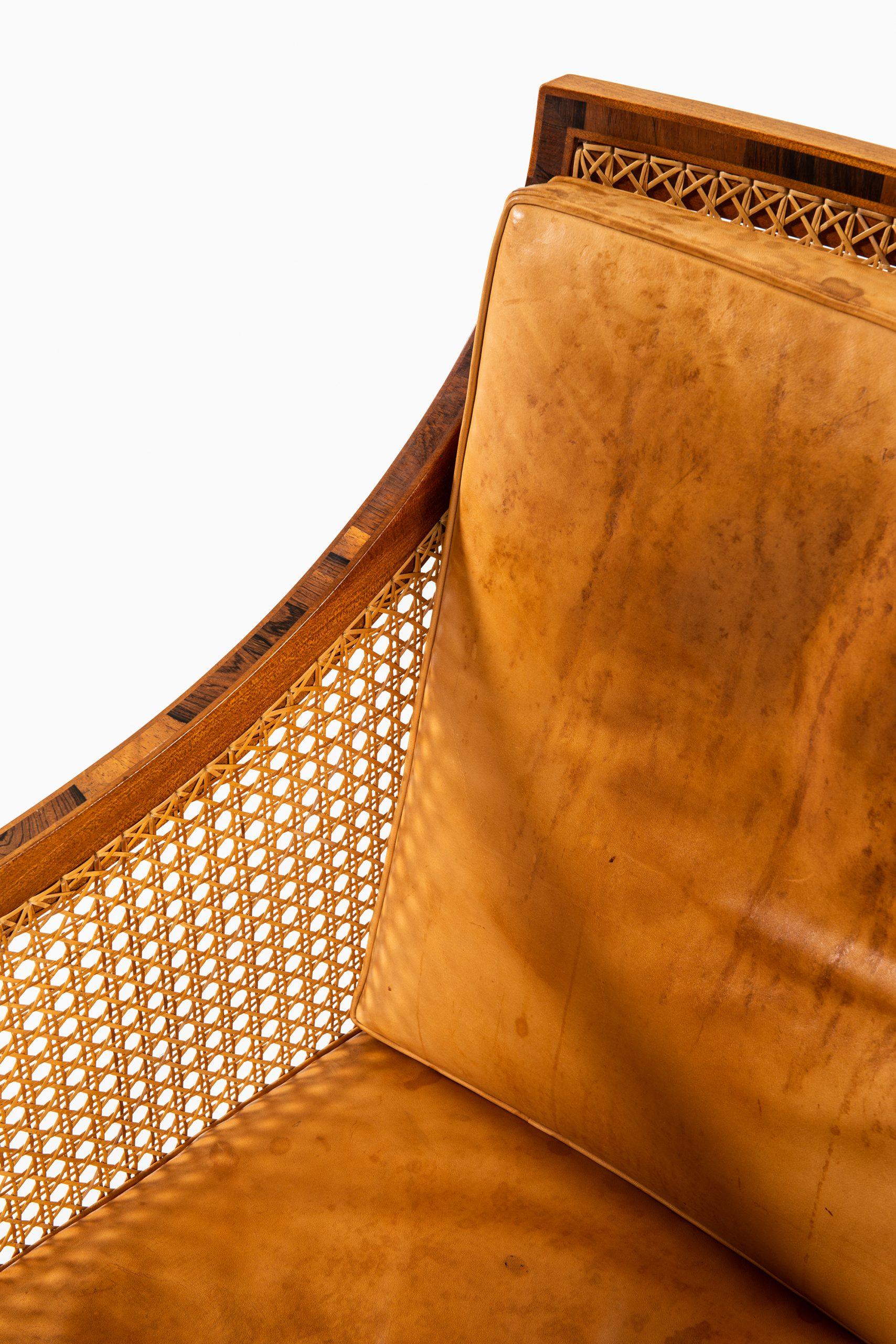 Leather Kaare Klint Bergère / Model 4488 Easy Chairs by Rud. Rasmussen Cabinetmakers