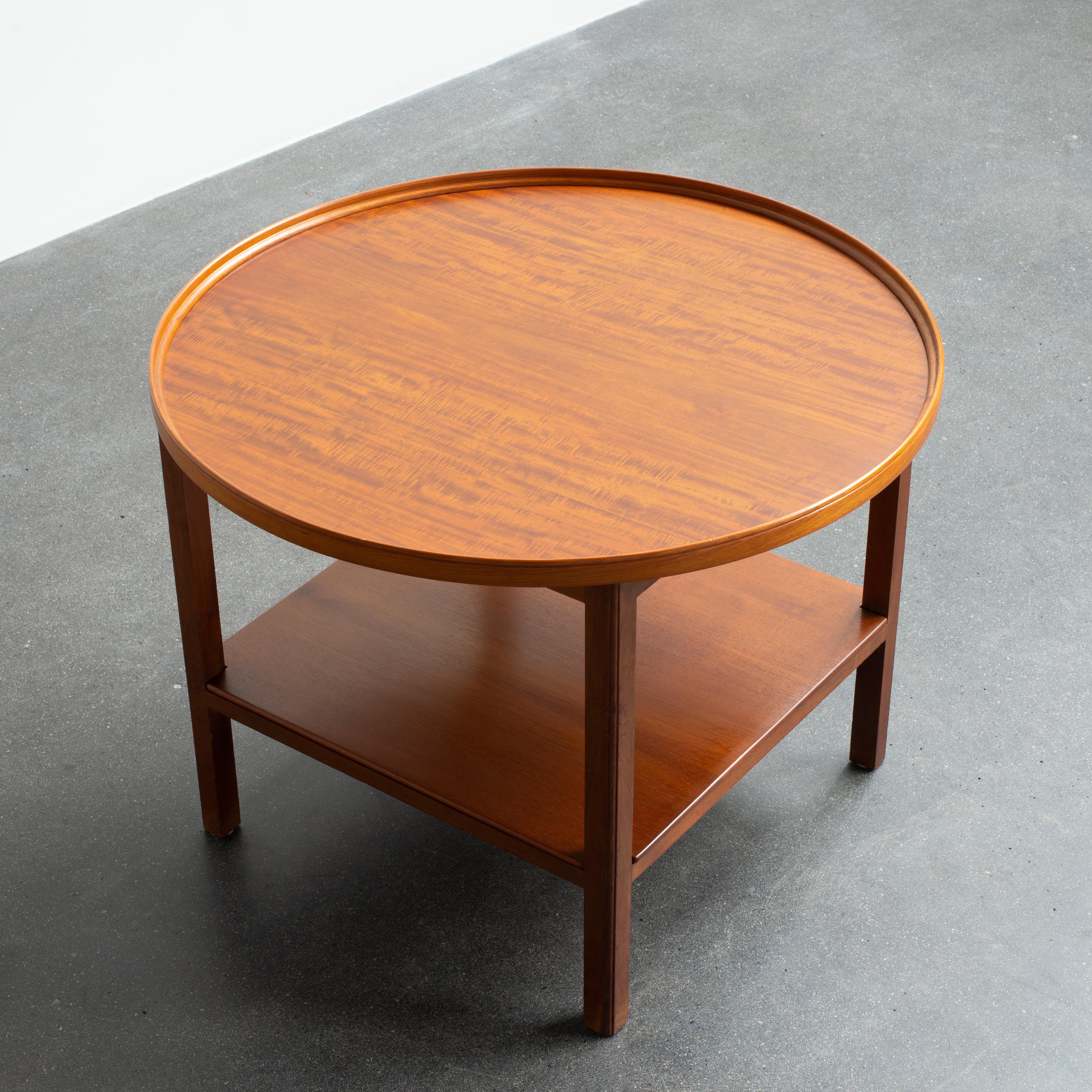 Lacquered Kaare Klint Coffee Table in Mahogany for Rud, Rasmussen