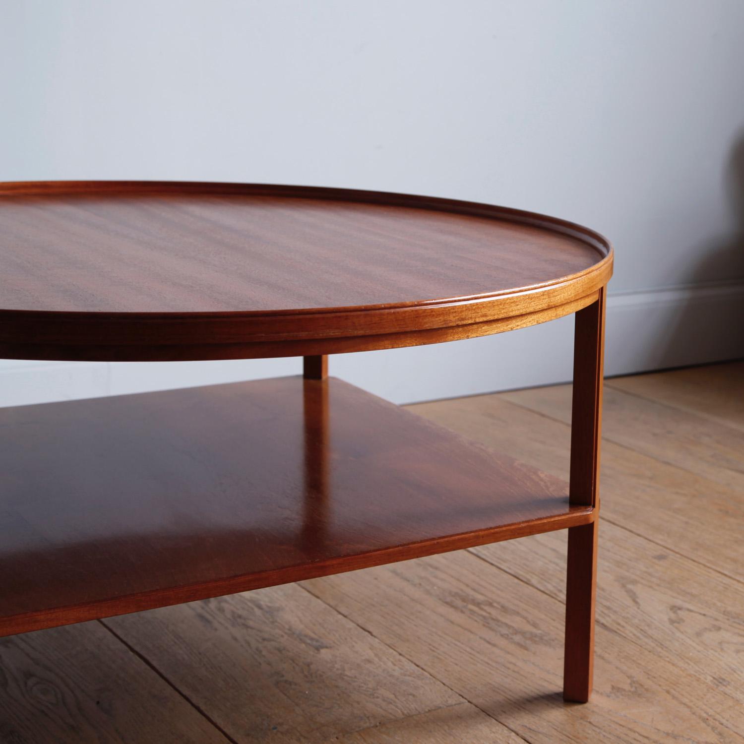 Kaare Klint Cuban Mahogany Circular Coffee Table 1