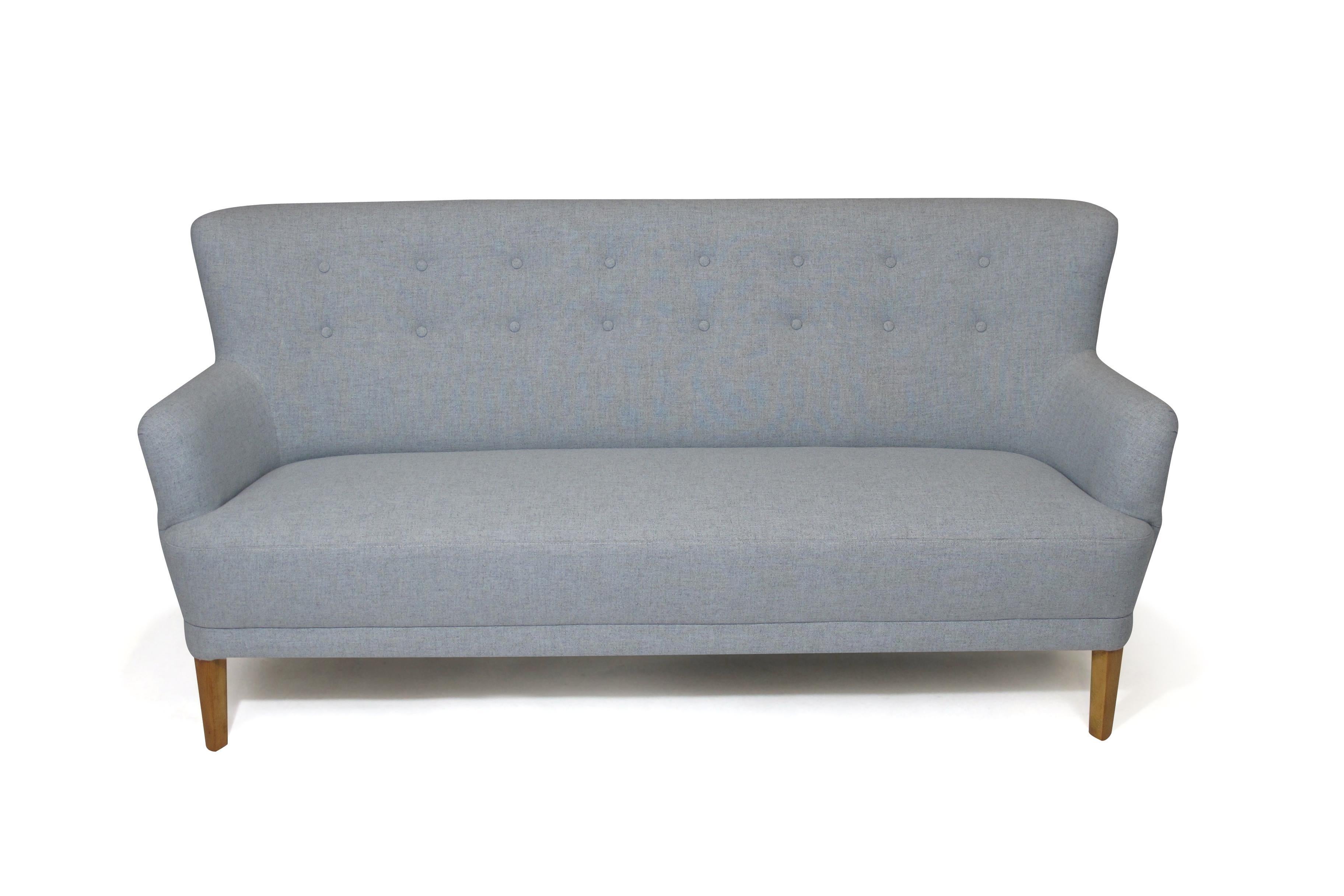 Kaare Klint Danish Designed Sofa In Excellent Condition In Oakland, CA
