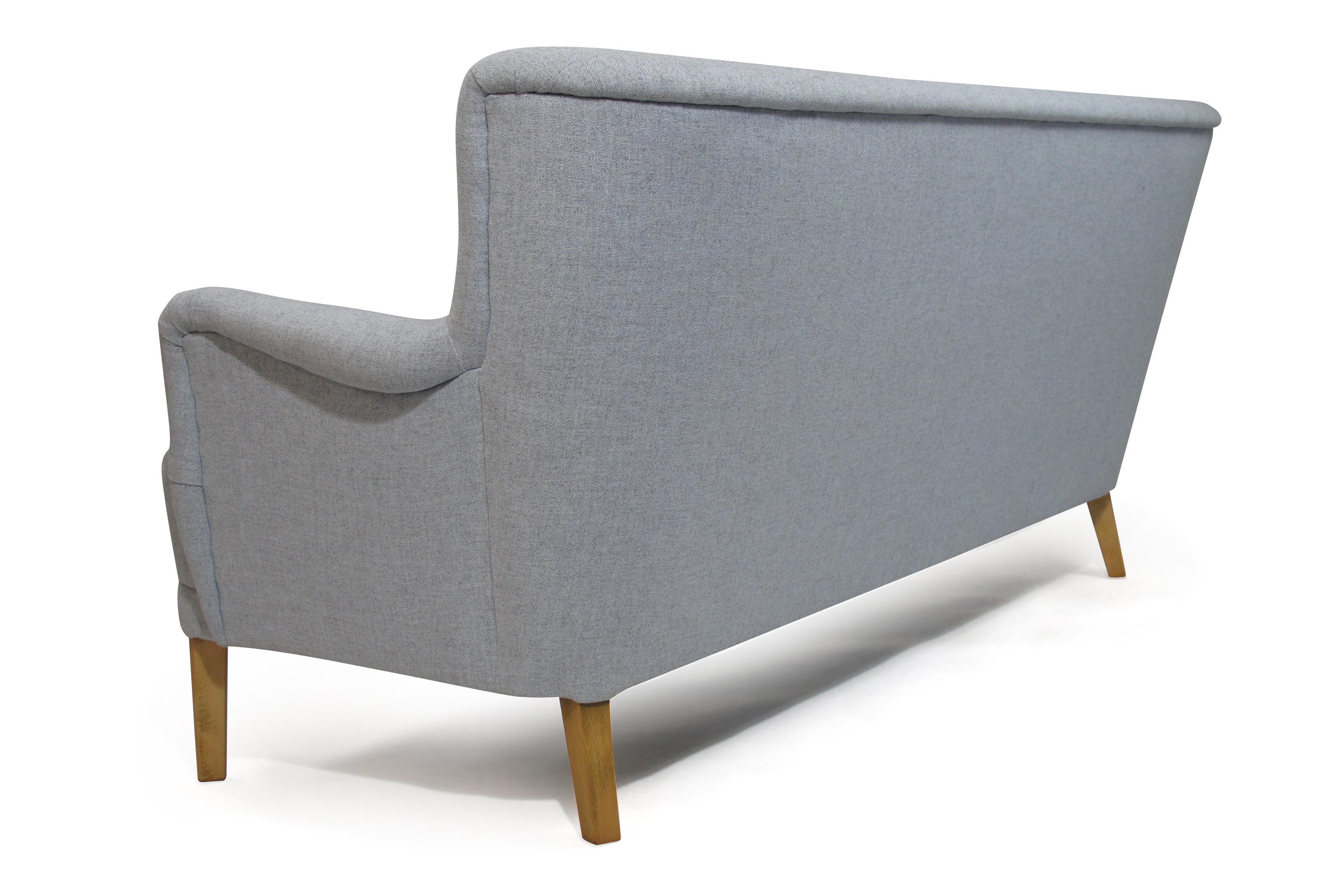 Wool Kaare Klint Danish Designed Sofa