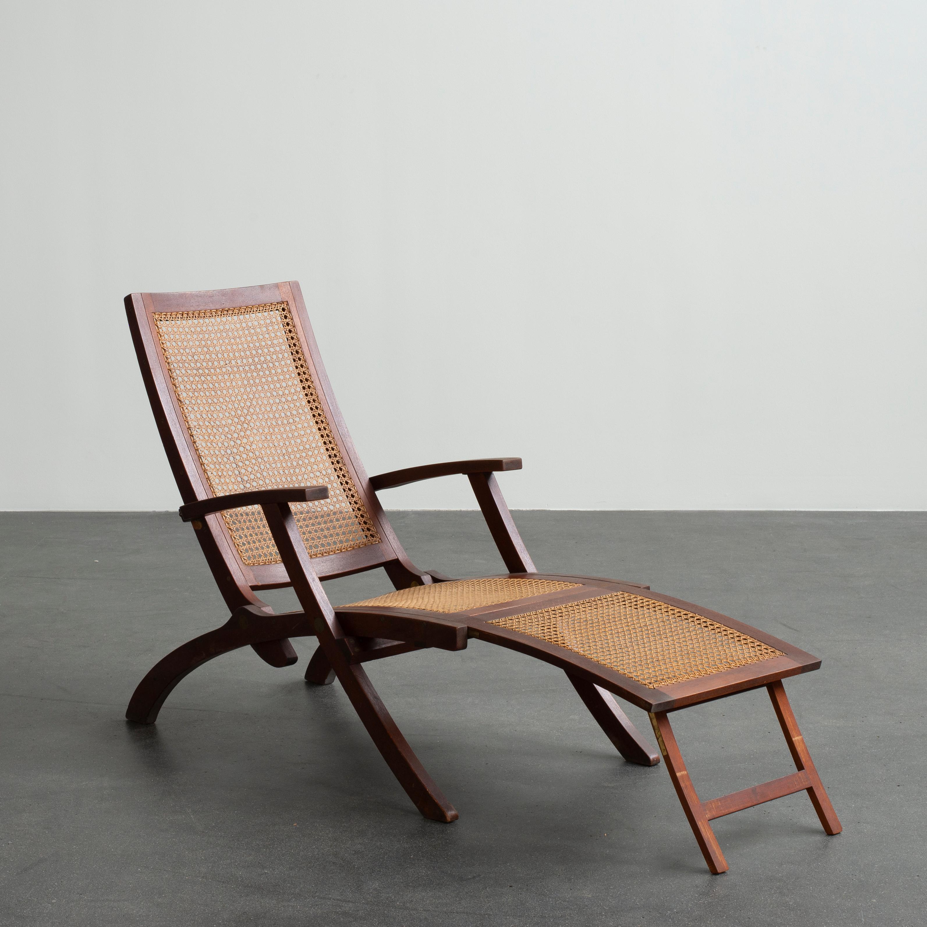 Scandinavian Modern Kaare Klint Deck Chair for Rud. Rasmussen For Sale