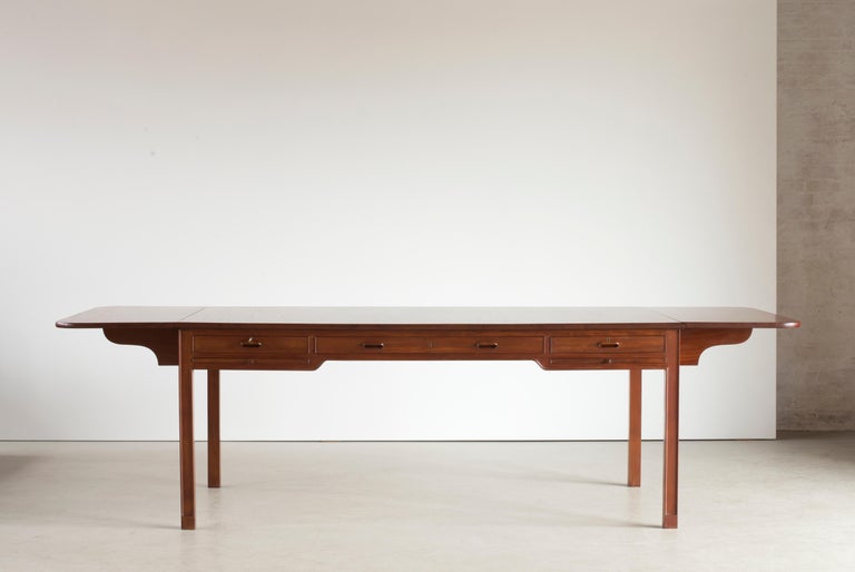 Scandinavian Modern Kaare Klint Desk in Mahogany for Rud. Rasmussen For Sale