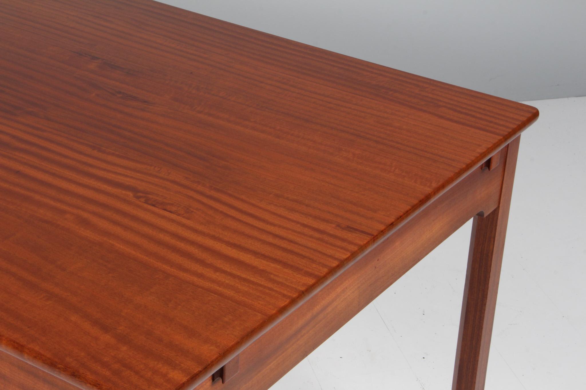Scandinave moderne Kaare Klint Extension Table, Solid Mahogany, Rud Rasmussen, 1950s en vente