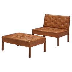 Used Kaare Klint for Rud Rasmussen 'Addition' Sofa and Ottoman 