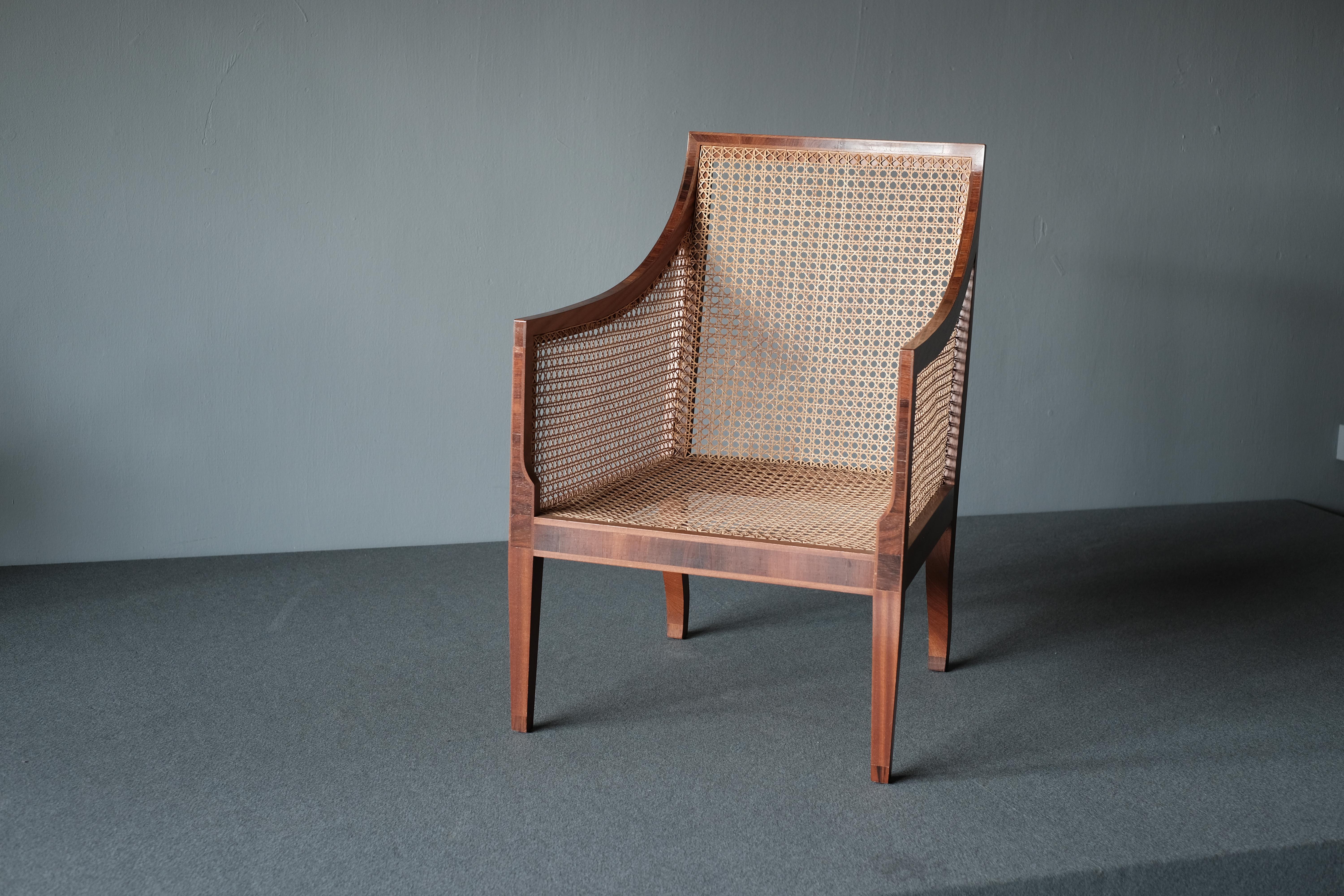 Mid-Century Modern Kaare Klint for Rud Rasmussen, Bergere Armchair For Sale