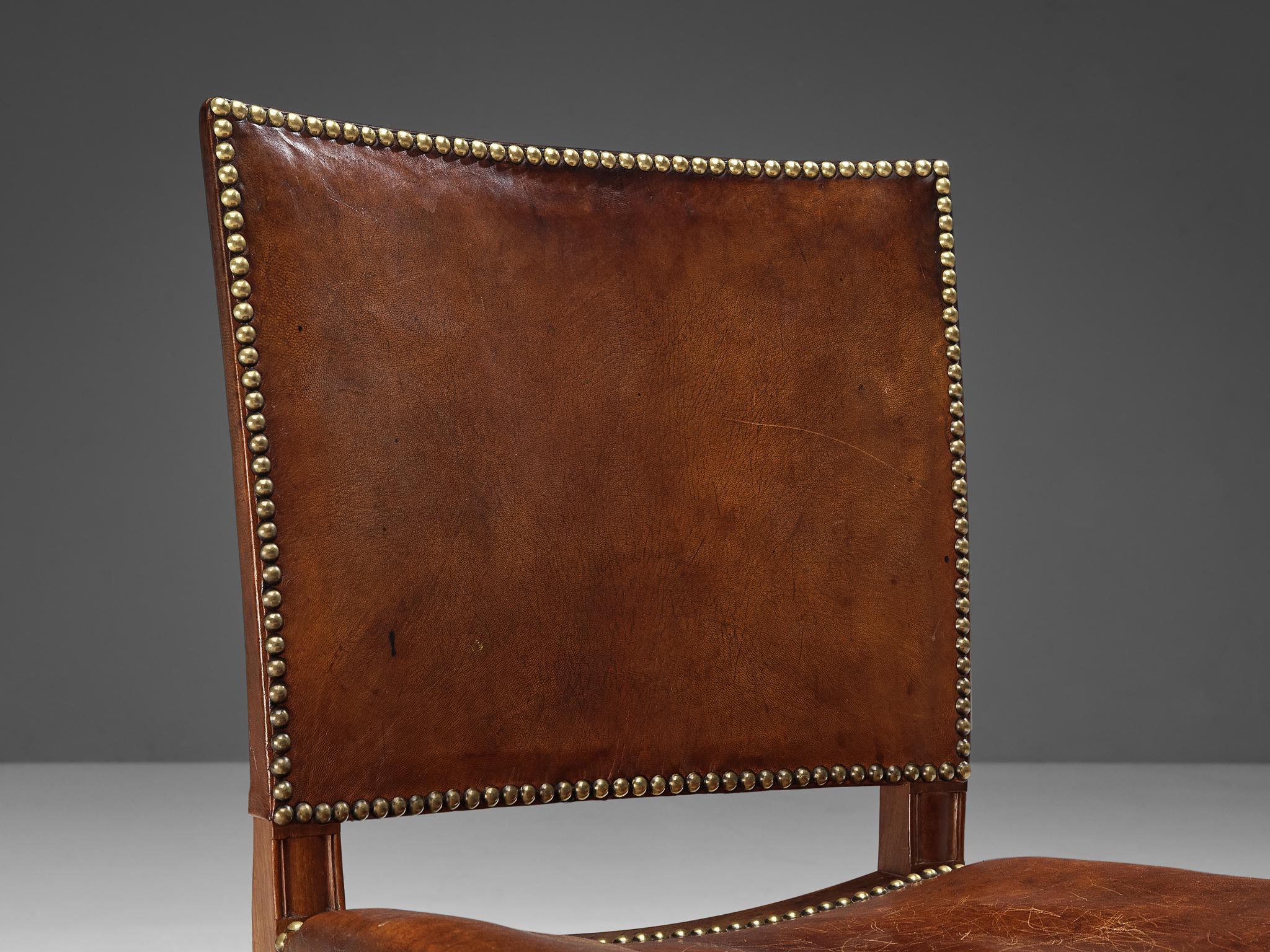 Mid-20th Century Kaare Klint for Rud Rasmussen Pair of 'Red Chairs' in Niger Leather