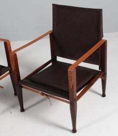 Kaare Klint for Rud Rasmussen, Pair of Safari Chairs