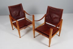 Kaare Klint for Rud Rasmussen, pair of Safari Chairs
