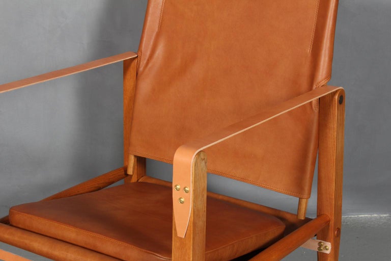 Scandinavian Modern Kaare Klint for Rud Rasmussen, Pair of Safari Chairs For Sale