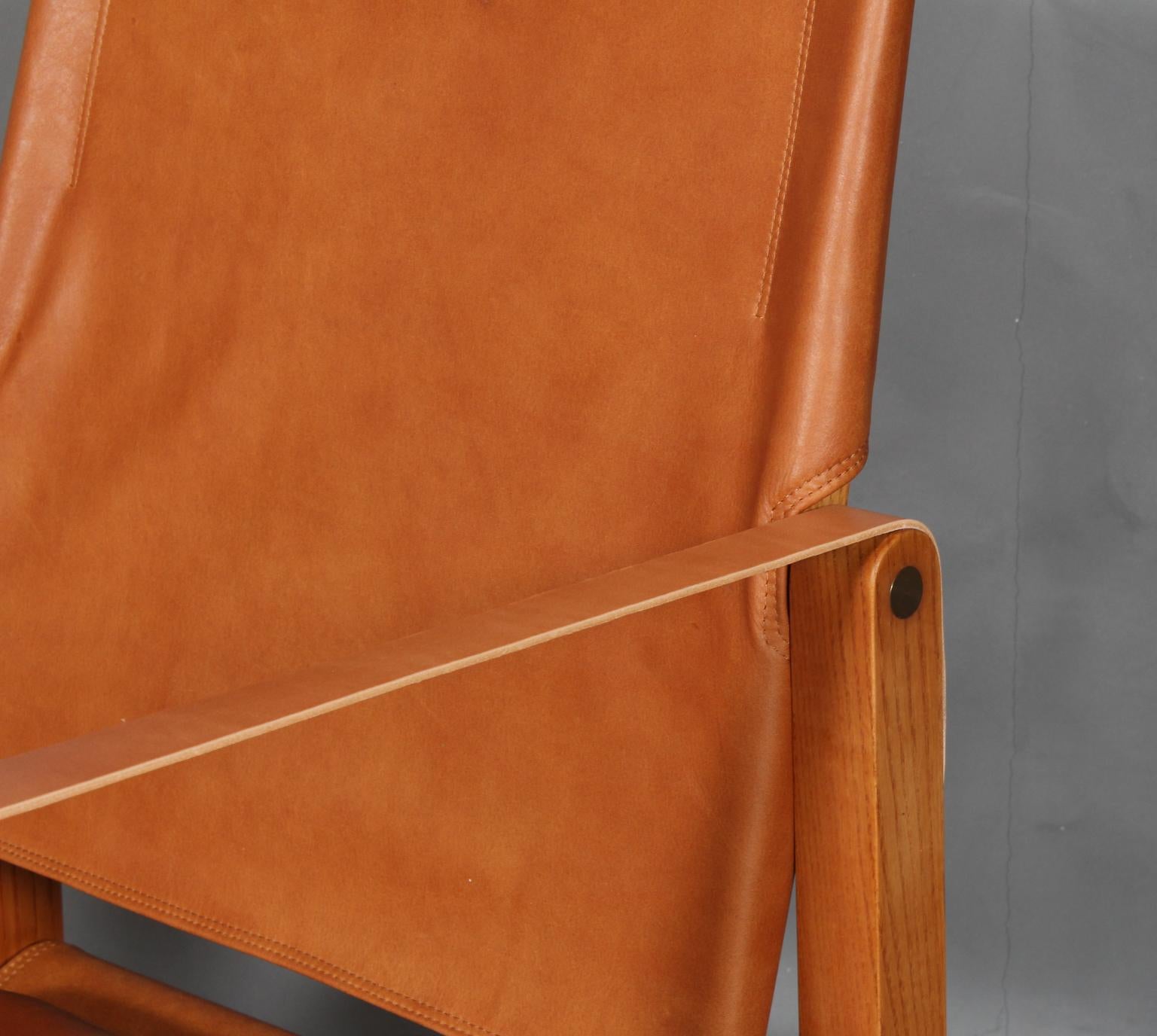 Danish Kaare Klint for Rud Rasmussen, Pair of Safari Chairs For Sale