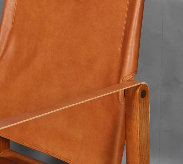 Mid-20th Century Kaare Klint for Rud Rasmussen, Pair of Safari Chairs For Sale