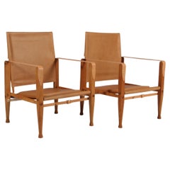Kaare Klint for Rud Rasmussen, Pair of Safari Chairs