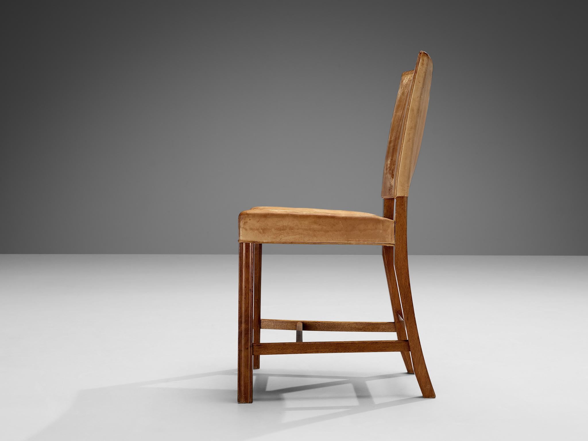 Scandinavian Modern Kaare Klint for Rud Rasmussen 'Red Chair' in Original Leather