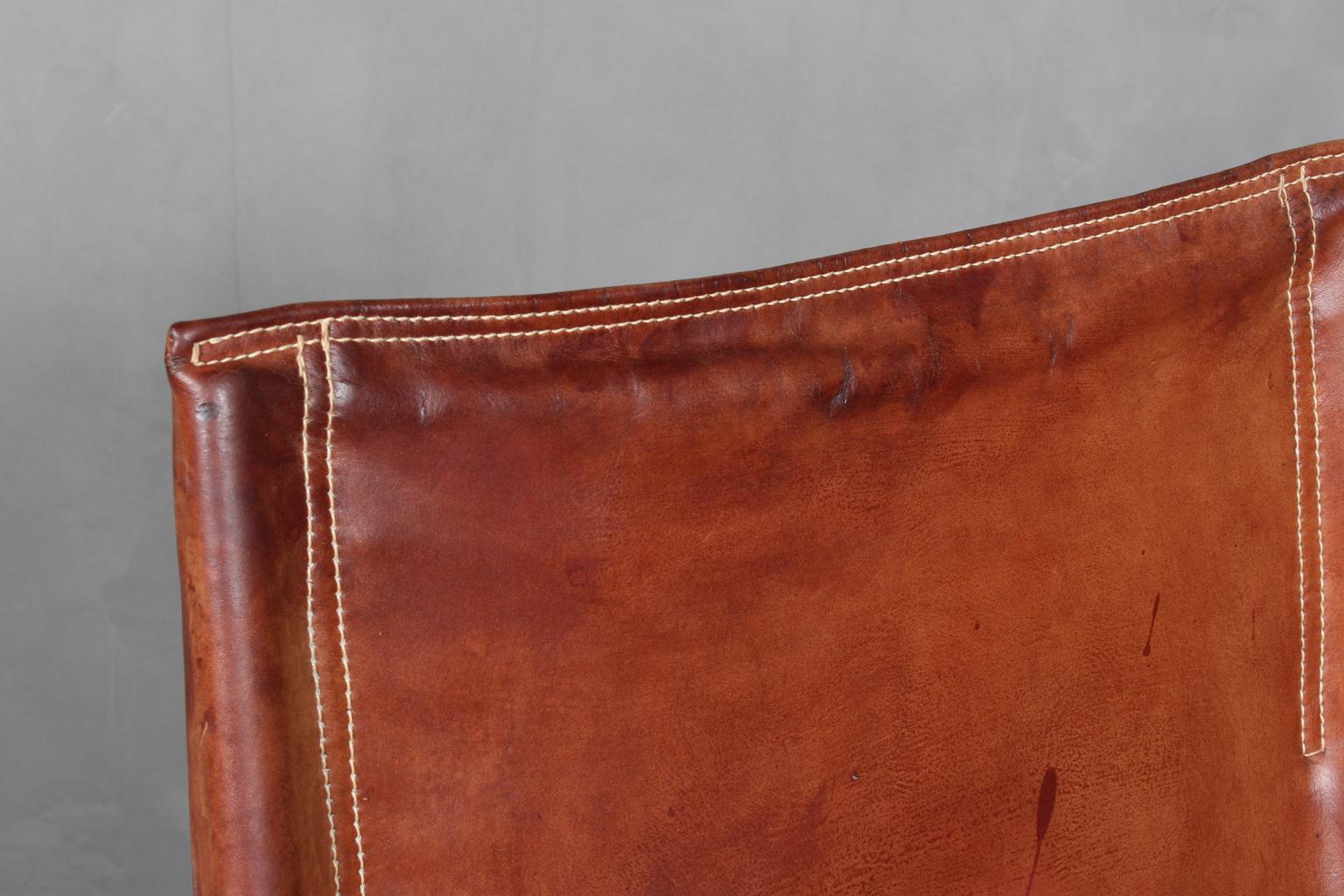 Leather Kaare Klint for Rud Rasmussen, Safari Chair