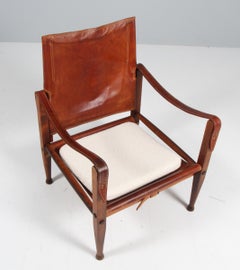 Kaare Klint for Rud Rasmussen, Safari Chair, Original Leather, 1960s