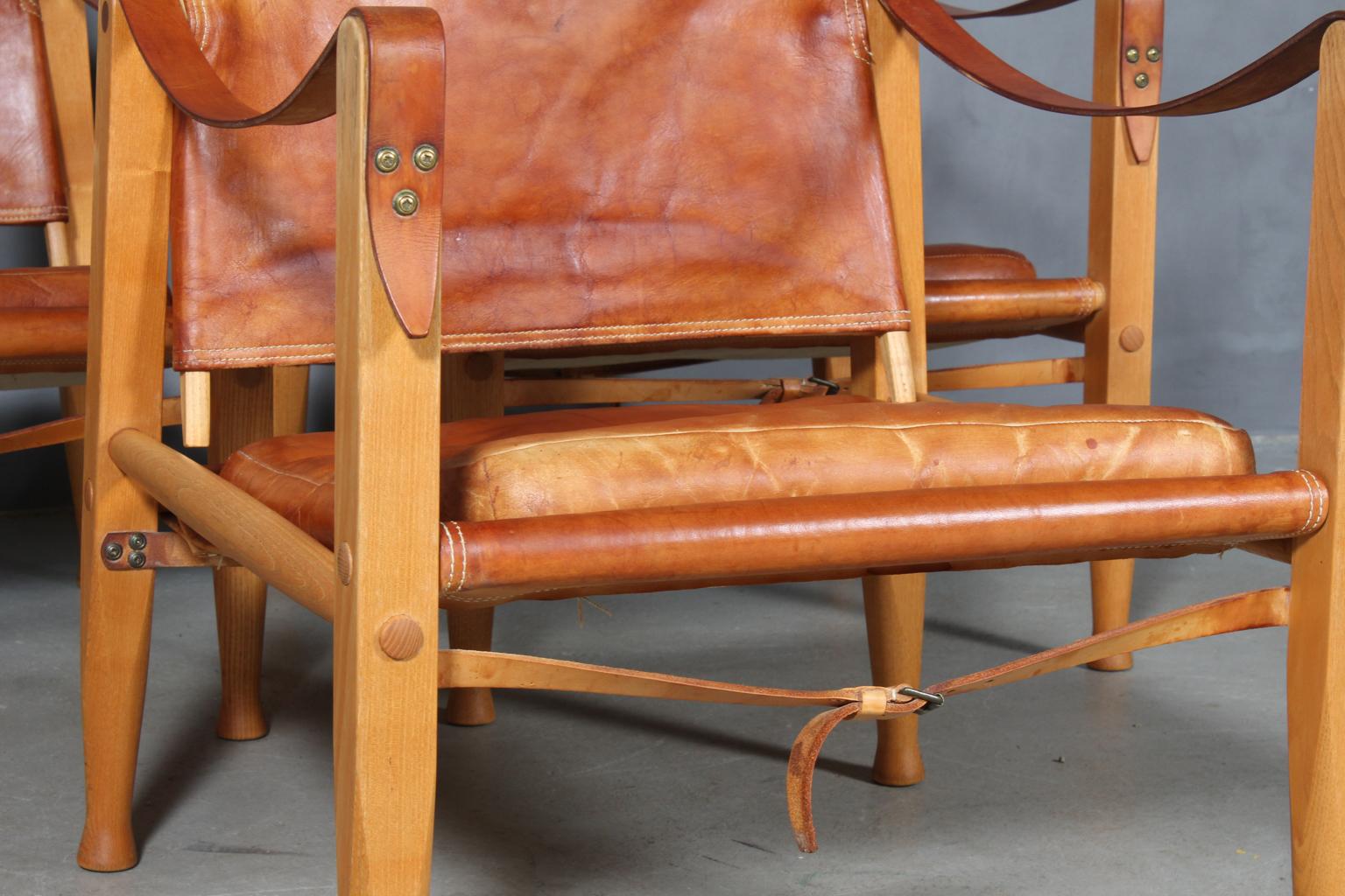 Danish Kaare Klint for Rud Rasmussen, Safari Chairs