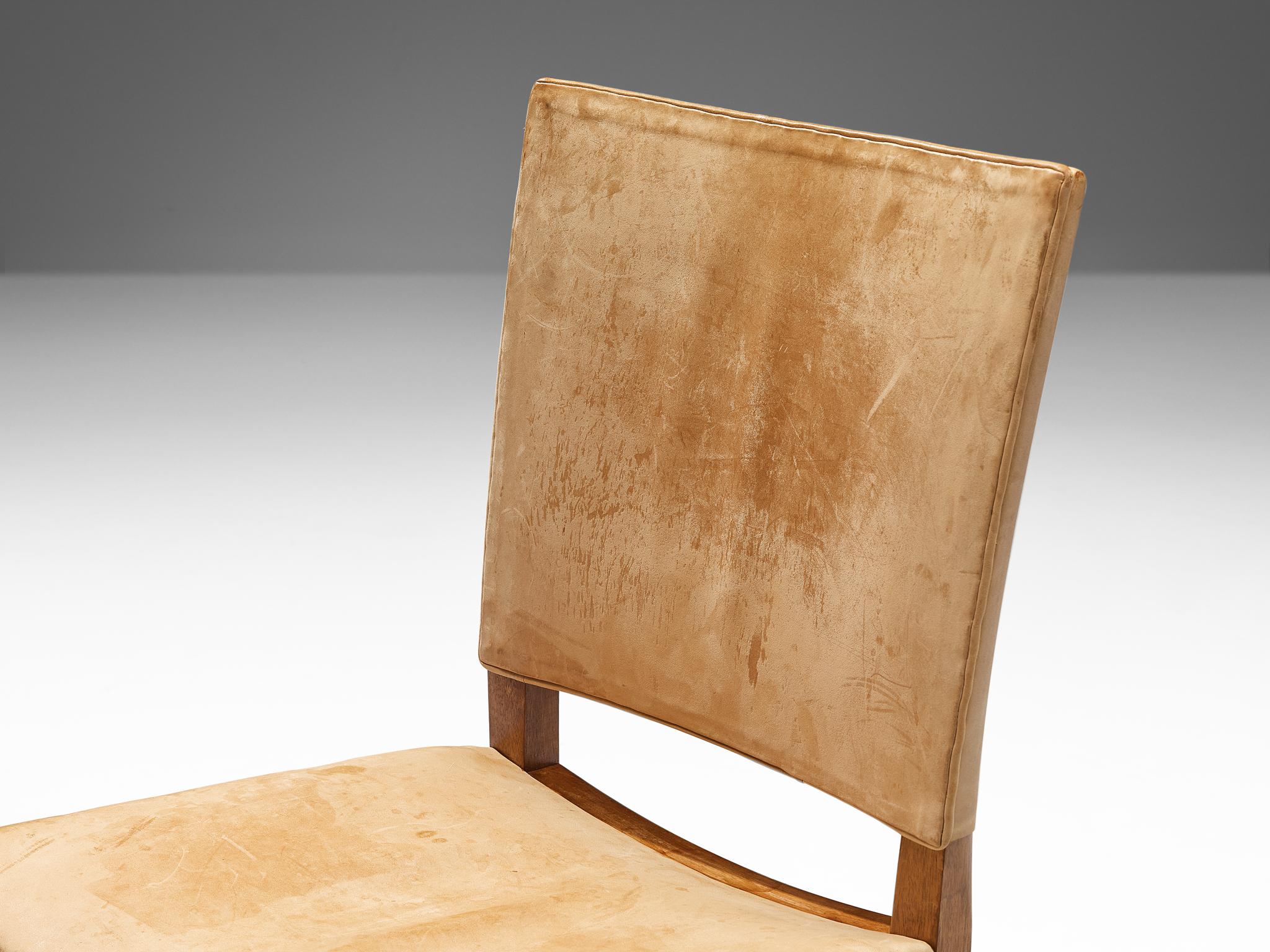 Danish Kaare Klint for Rud Rasmussen Set of Ten 'Red Chairs' in Original Leather