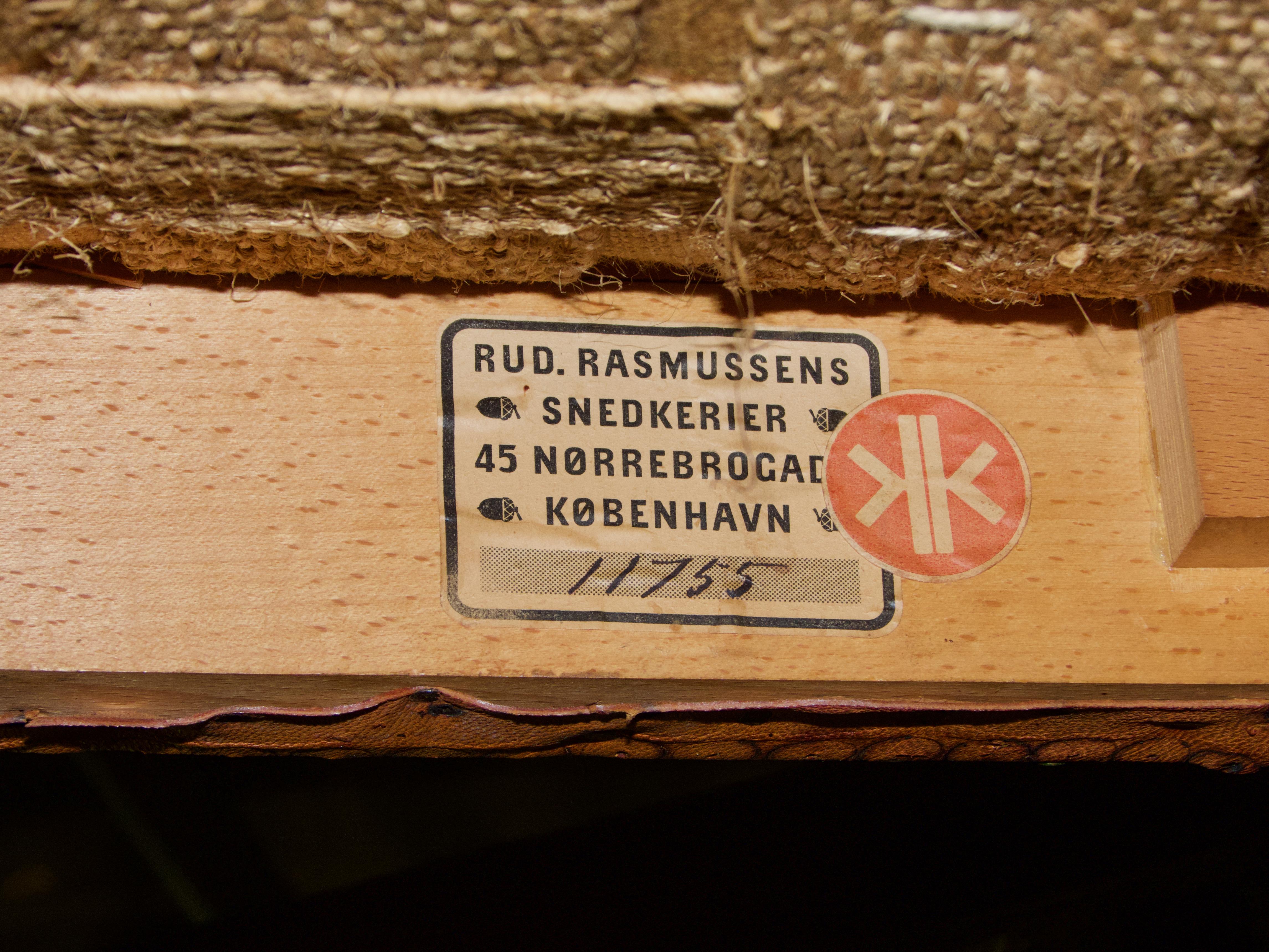 Kaare Klint for Rud Rasmussen Set of twelve 'Red Chairs' in Original Leather 13