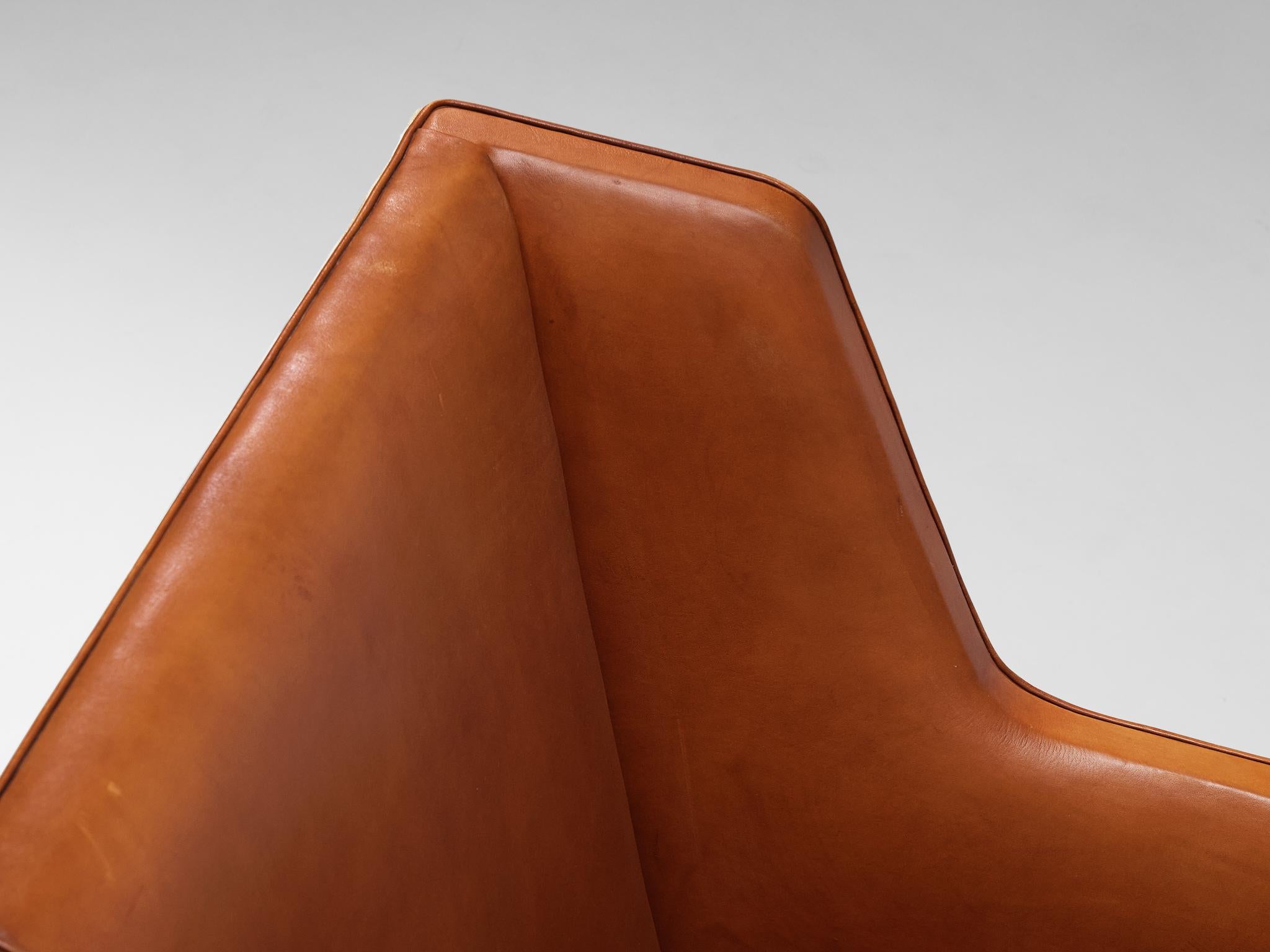 Kaare Klint for Rud Rasmussen Sofa in Original Cognac Leather 4