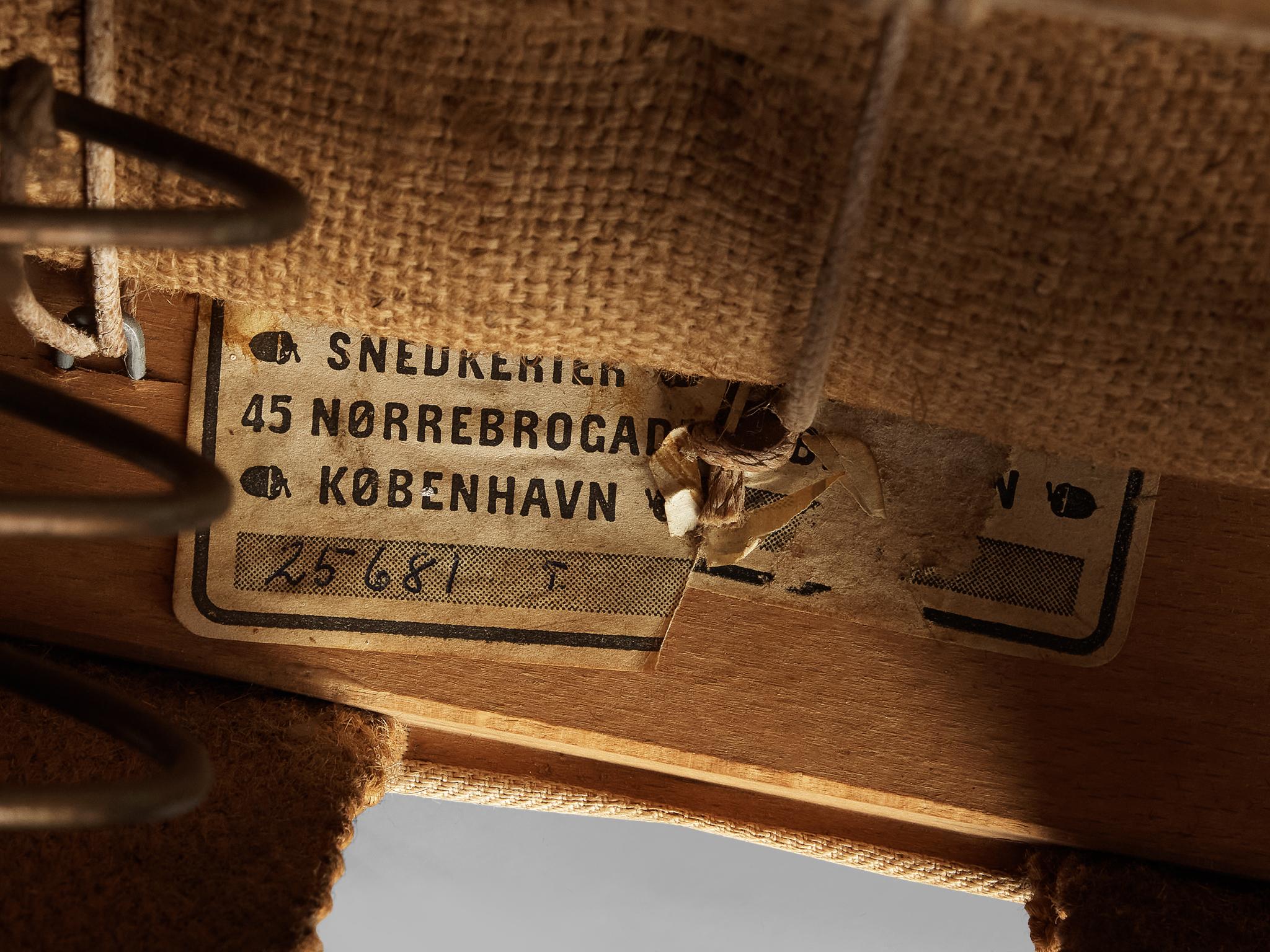 Kaare Klint for Rud Rasmussen Sofa in Original Niger Leather and Mahogany 3