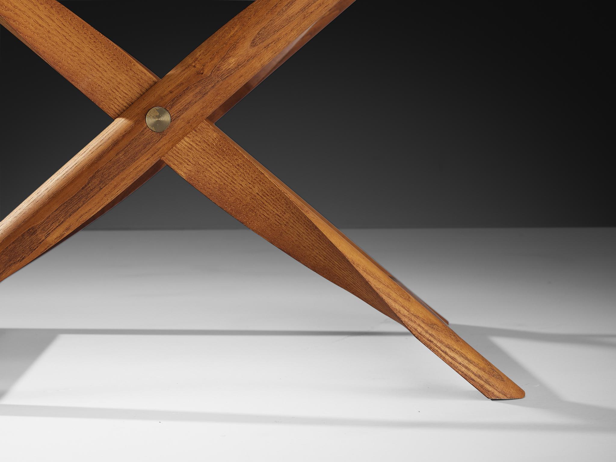 Kaare Klint pour Rud. Tabouret pliant Rasmussens Snedkekier avec table à plateau 5