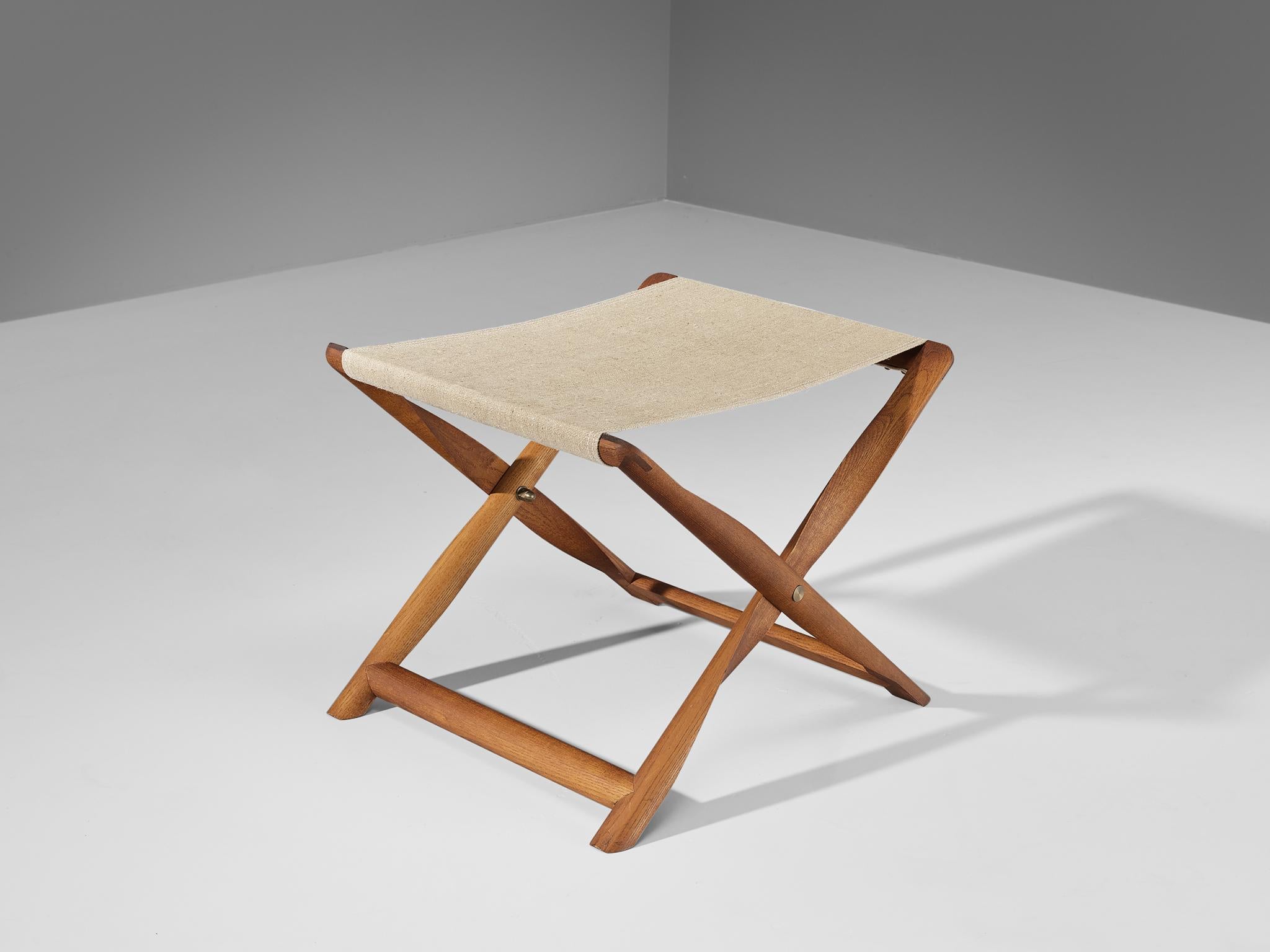 Kaare Klint for Rud, Rasmussens Snedkekier Folding Stool with Tray Table  For Sale 6
