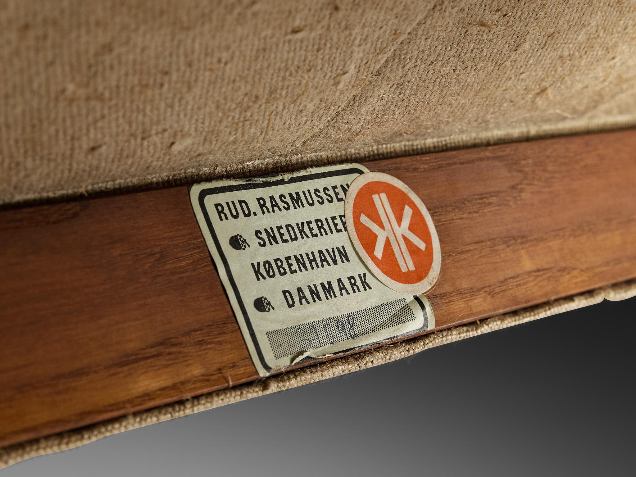 Kaare Klint pour Rud. Tabouret pliant Rasmussens Snedkekier avec table à plateau 6