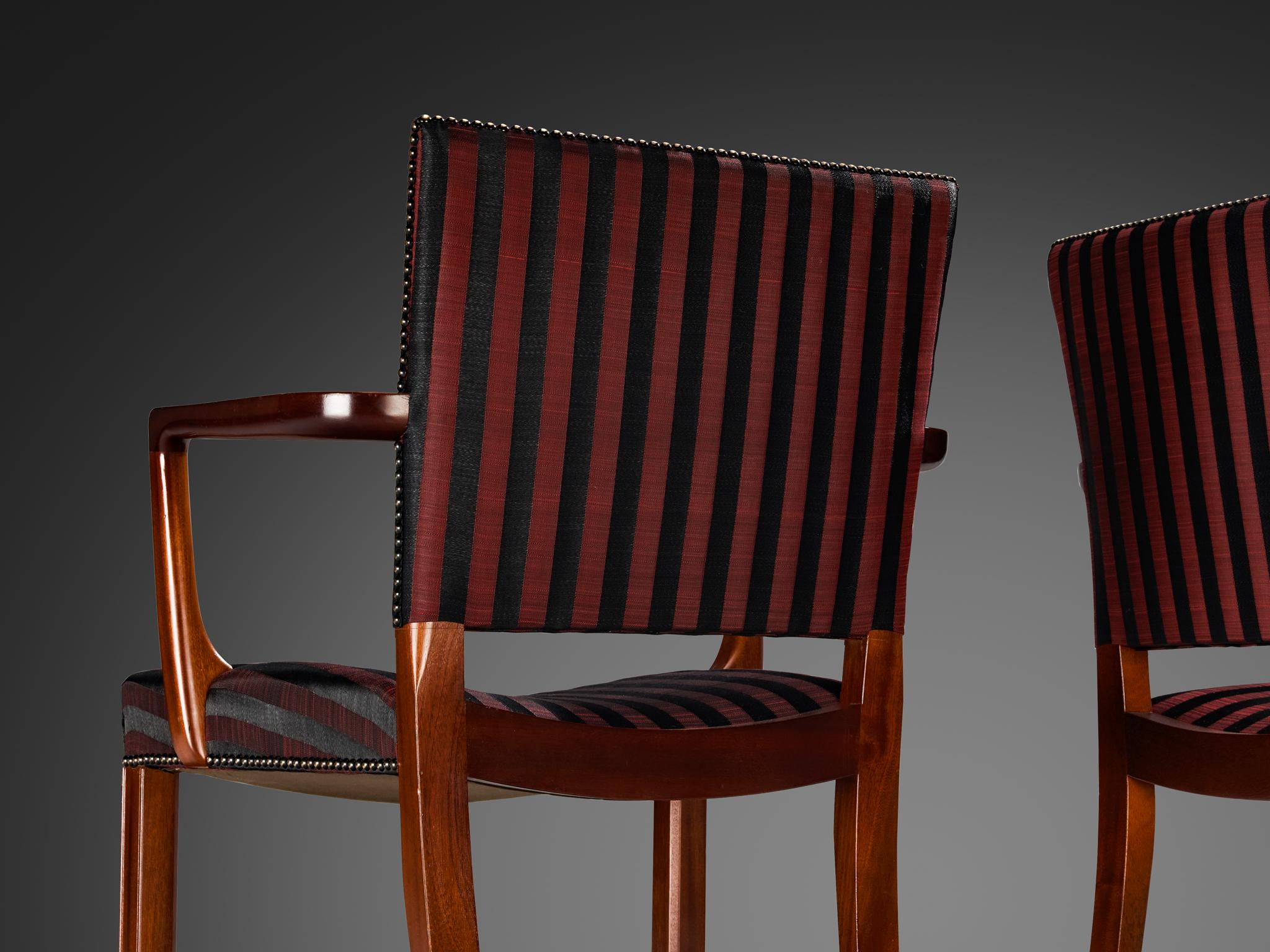 Danish Kaare Klint for Rud. Rasmussens Snedkerier Set of Eight 3758A Dining Chairs