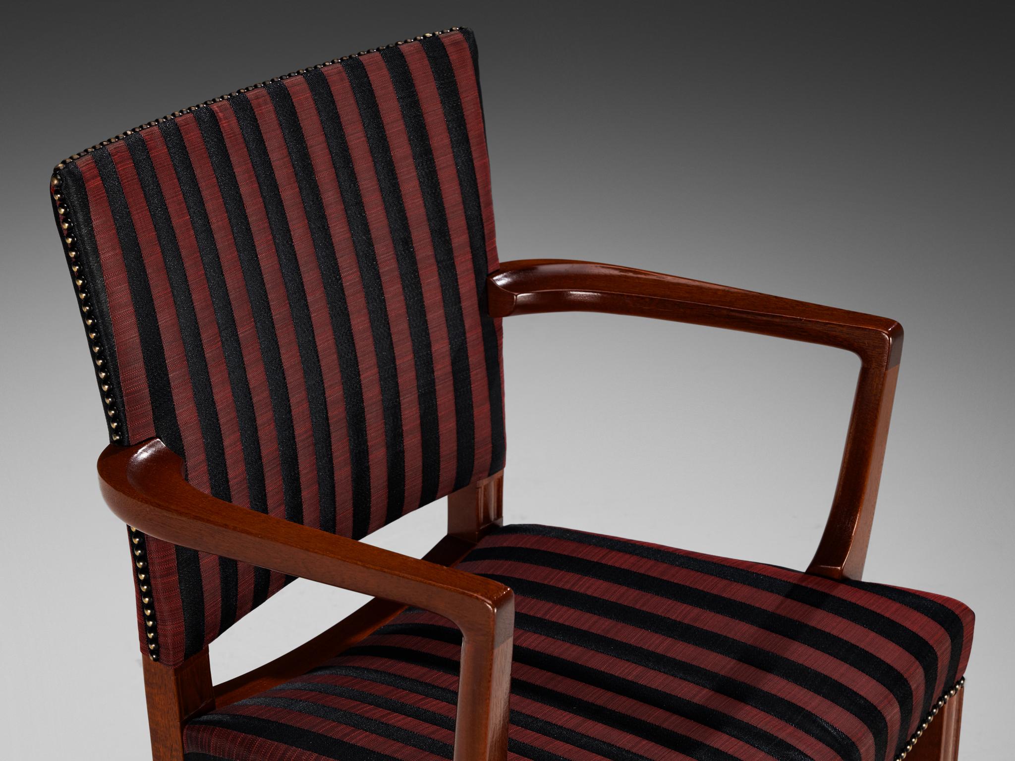 Mahogany Kaare Klint for Rud. Rasmussens Snedkerier Set of Eight 3758A Dining Chairs