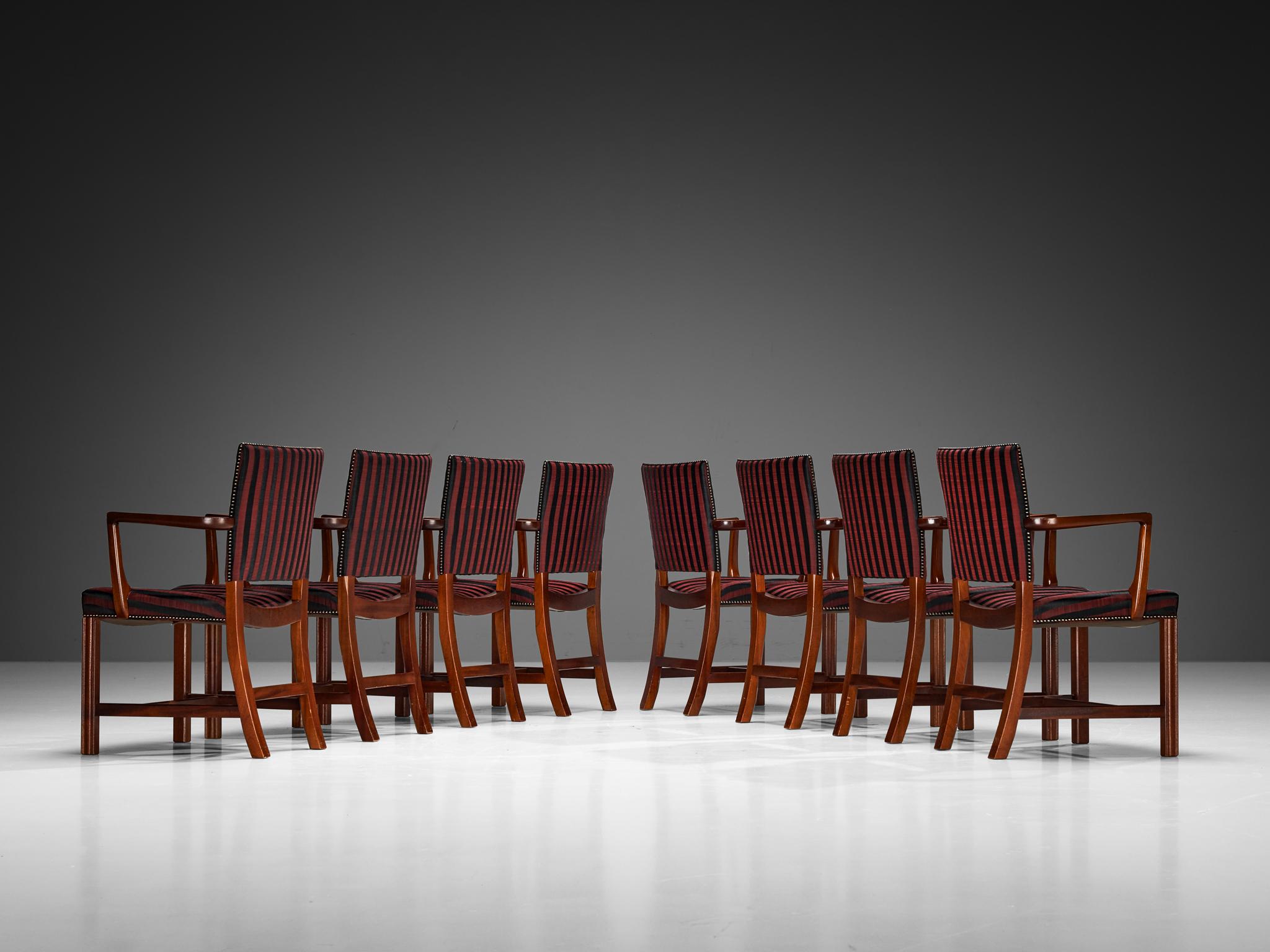 Kaare Klint for Rud. Rasmussens Snedkerier Set of Eight 3758A Dining Chairs 1