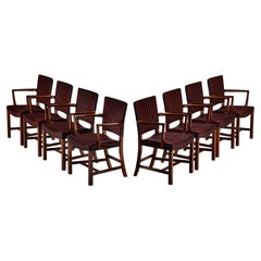 Kaare Klint pour Rud. Ensemble de huit chaises de salle à manger 3758A de Rasmussens Snedkerier