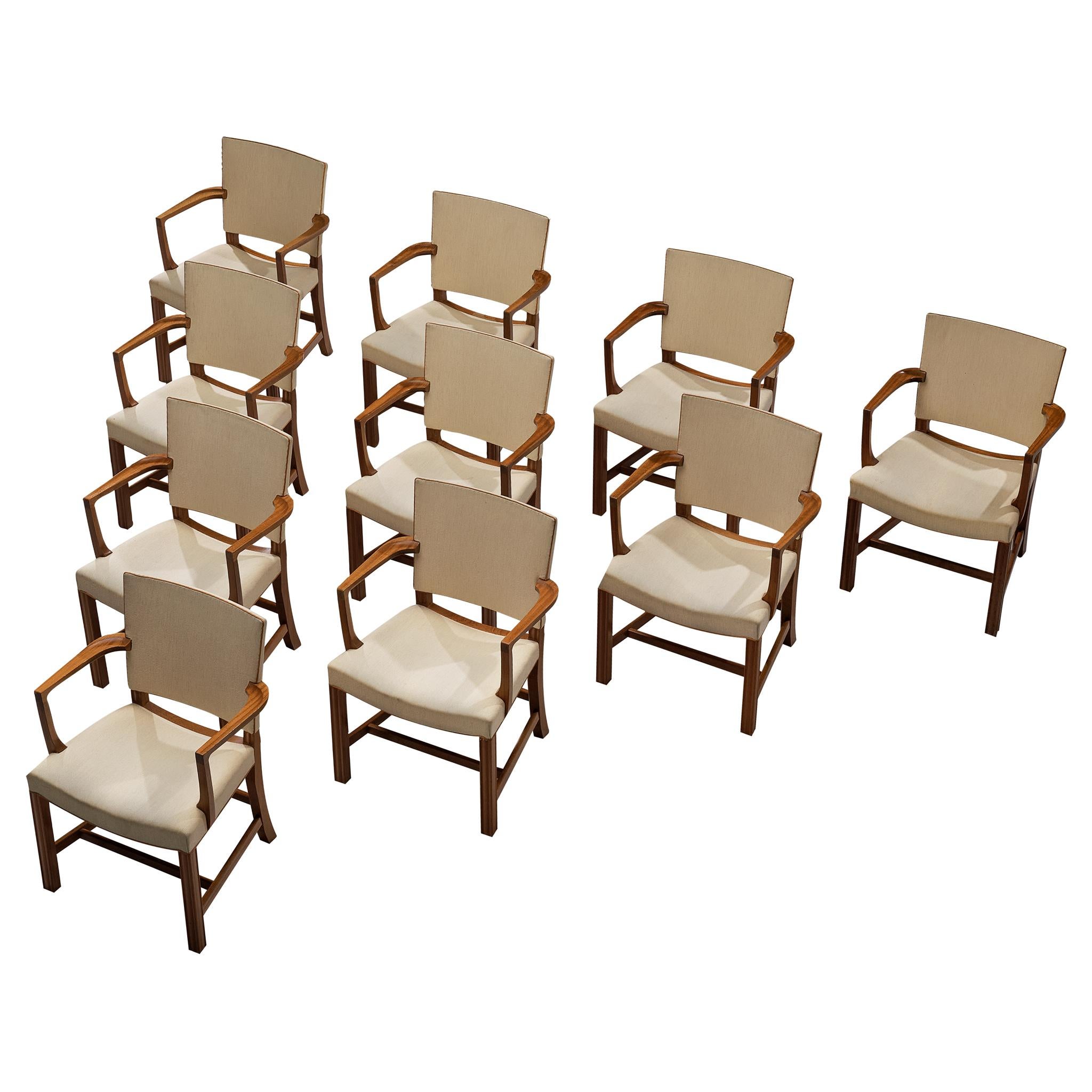 Kaare Klint pour Rud. Ensemble de dix fauteuils « 3758A » en acajou de Rasmussens Snedkerier en vente