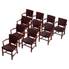 Kaare Klint para Rud. Juego de diez sillas de comedor Rasmussens Snedkerier "3758A