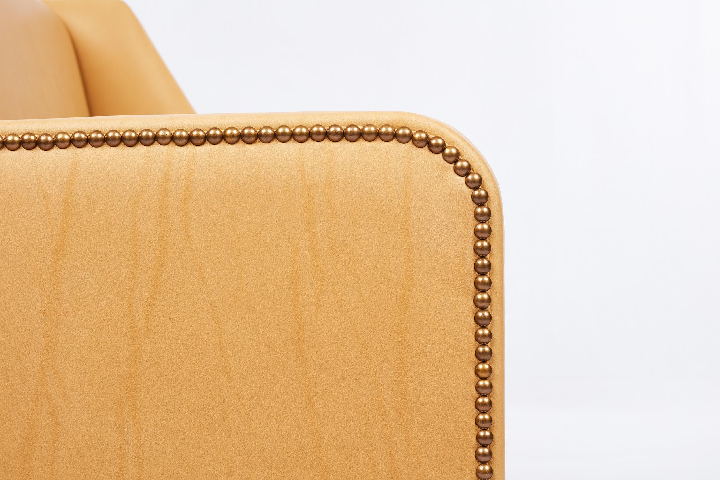 Kaare Klint Leather Settee For Sale 3