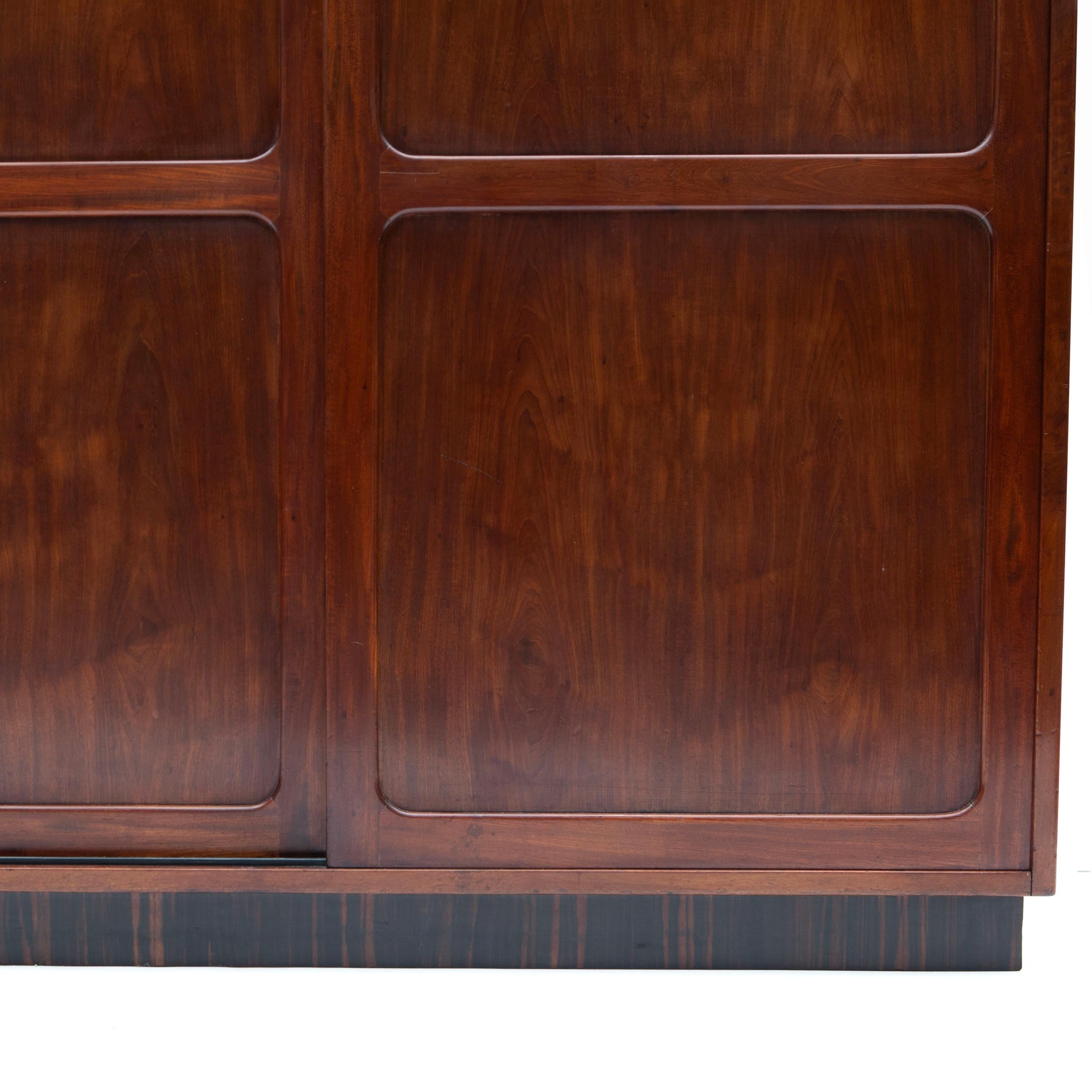Kaare Klint Mahogany Filing Cabinet With Sliding Doors By Rud. Rasmussen For Sale 2