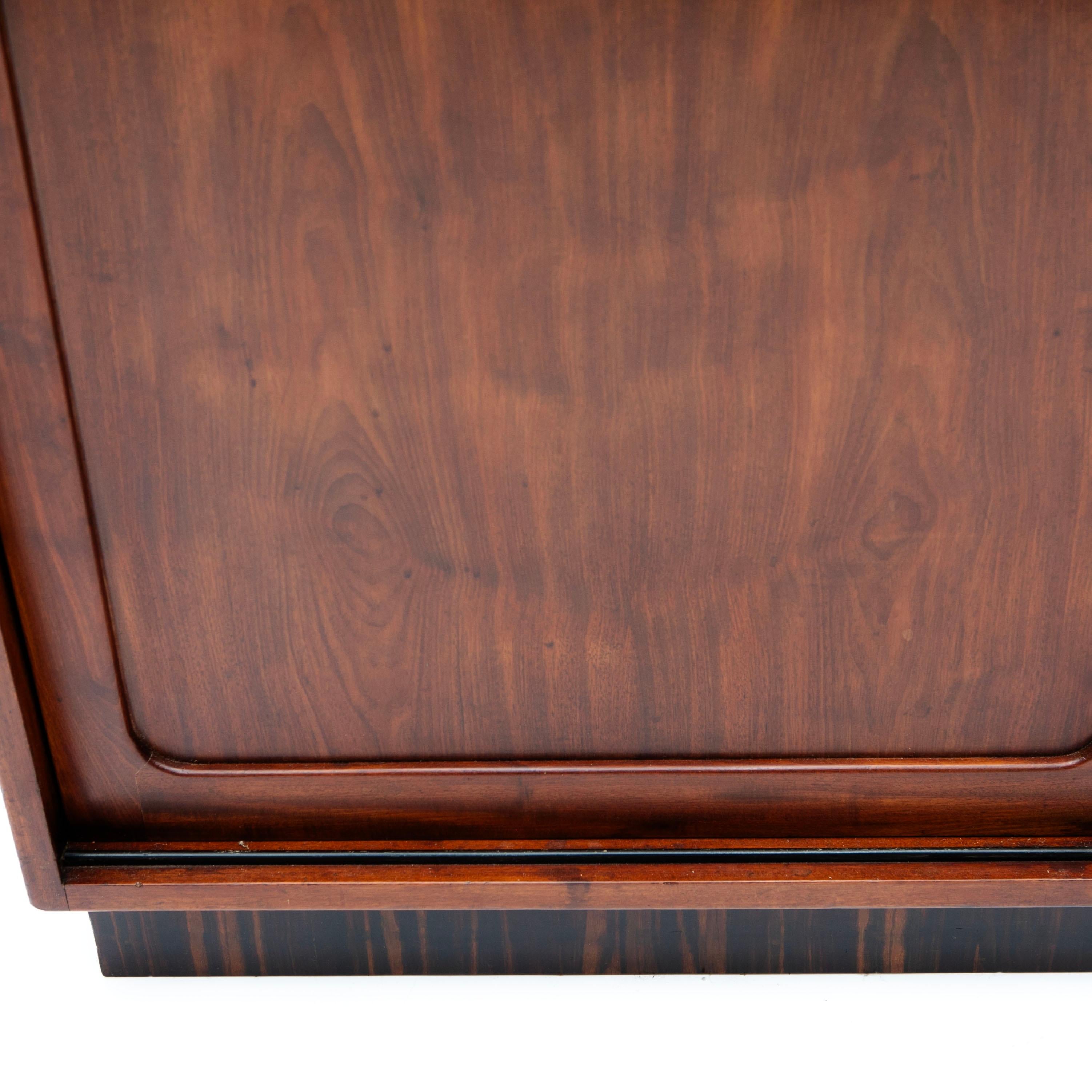 Kaare Klint Mahogany Filing Cabinet With Sliding Doors By Rud. Rasmussen For Sale 3