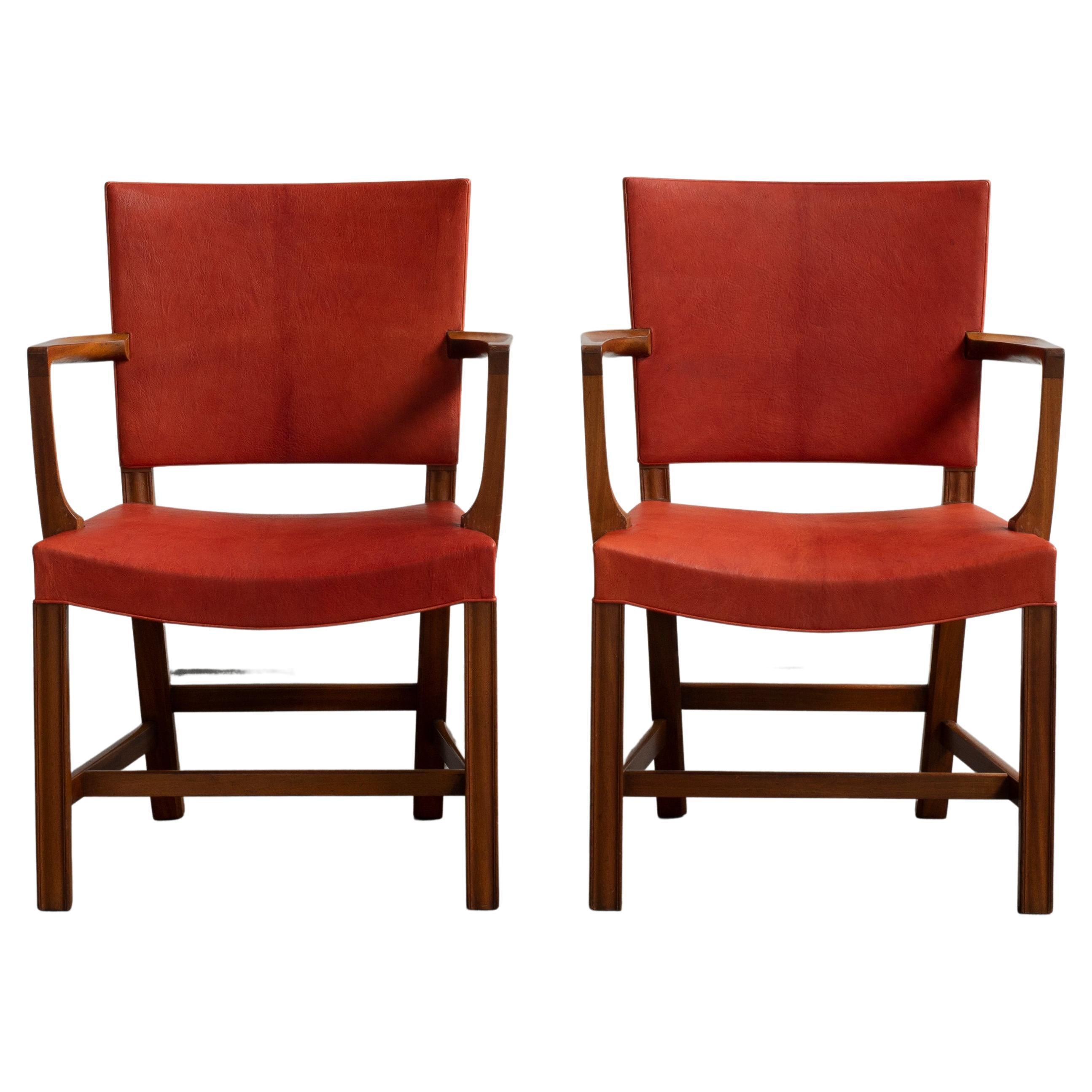 Kaare Klint Pair of Armchairs for Rud. Rasmussen For Sale