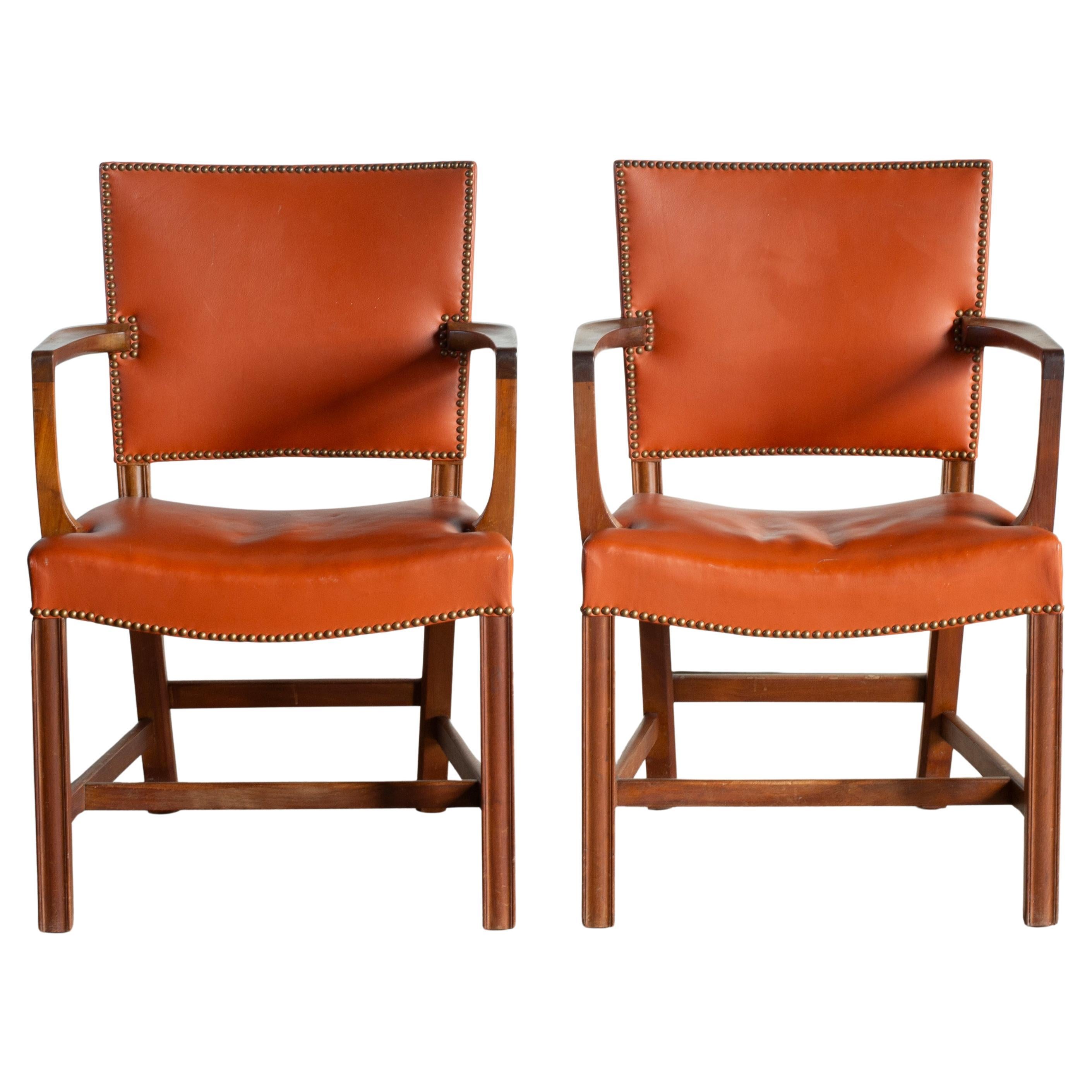 Kaare Klint Pair of Armchairs for Rud. Rasmussen For Sale