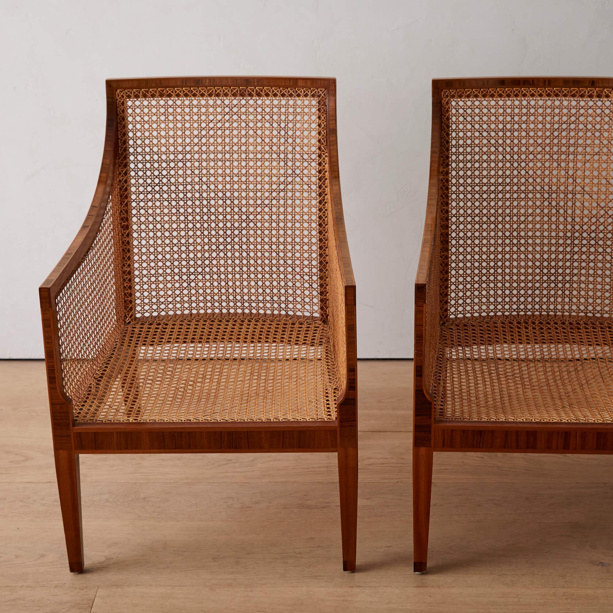 20ième siècle Kaare Klint Paire de bergères en acajou et palissandre en vente