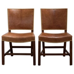 Kaare Klint Pair of Red Chairs for Rud. Rasmussen