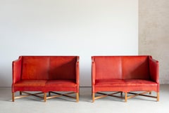 Kaare Klint Pair of Two-Seat Sofa for Rud. Rasmussen