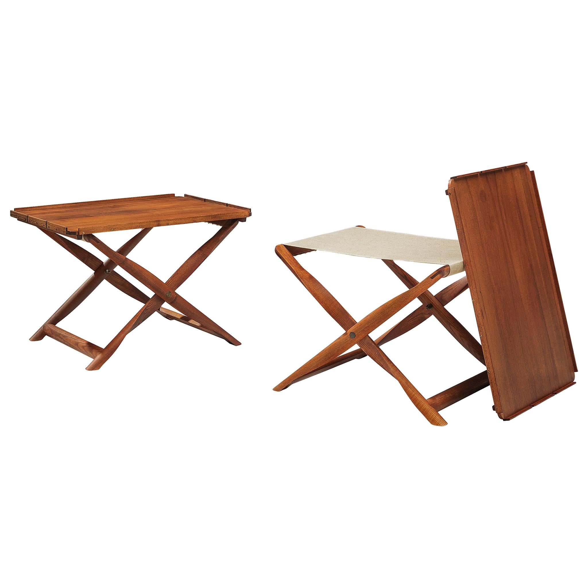 Kaare Klint Propeller Stool and Tray Table