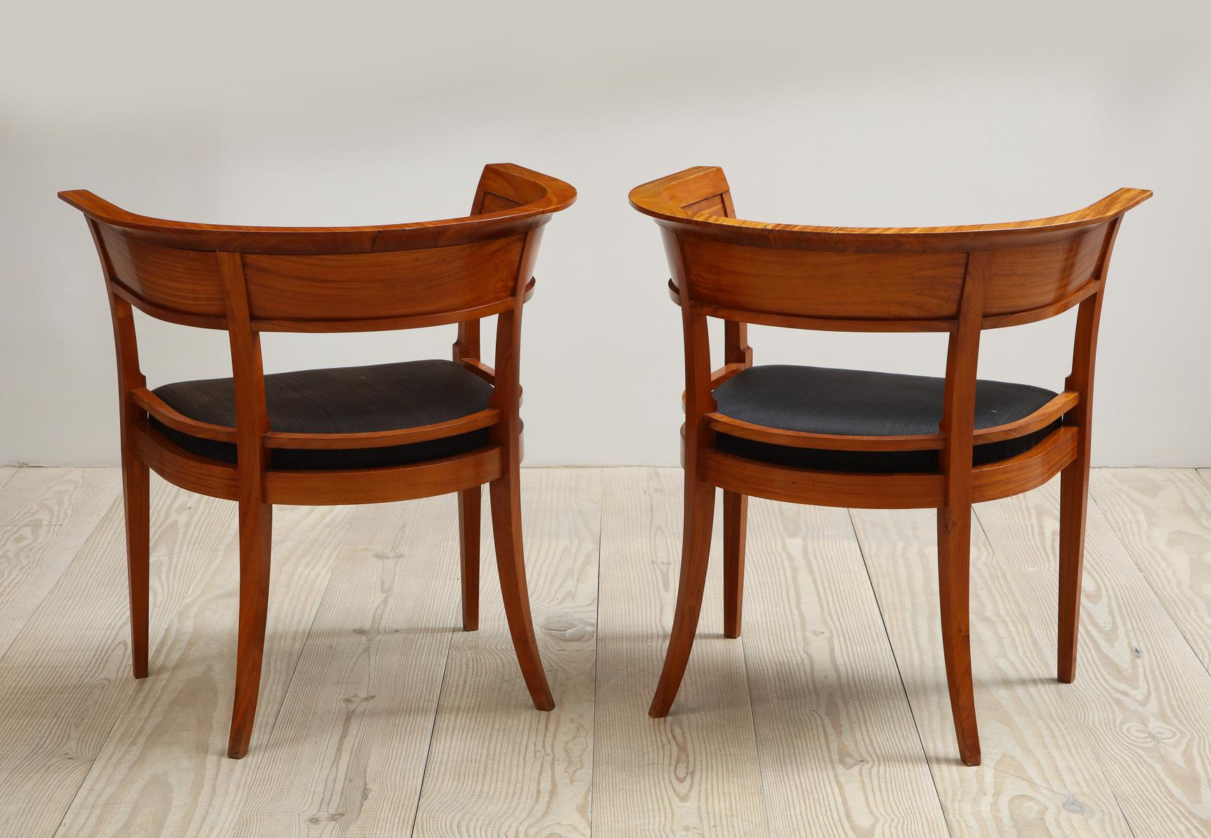 20th Century Kaare Klint, Rare Armchairs with Back Wood Panels, 1916