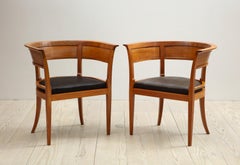 Kaare Klint, Rare Armchairs with Back Wood Panels, 1916