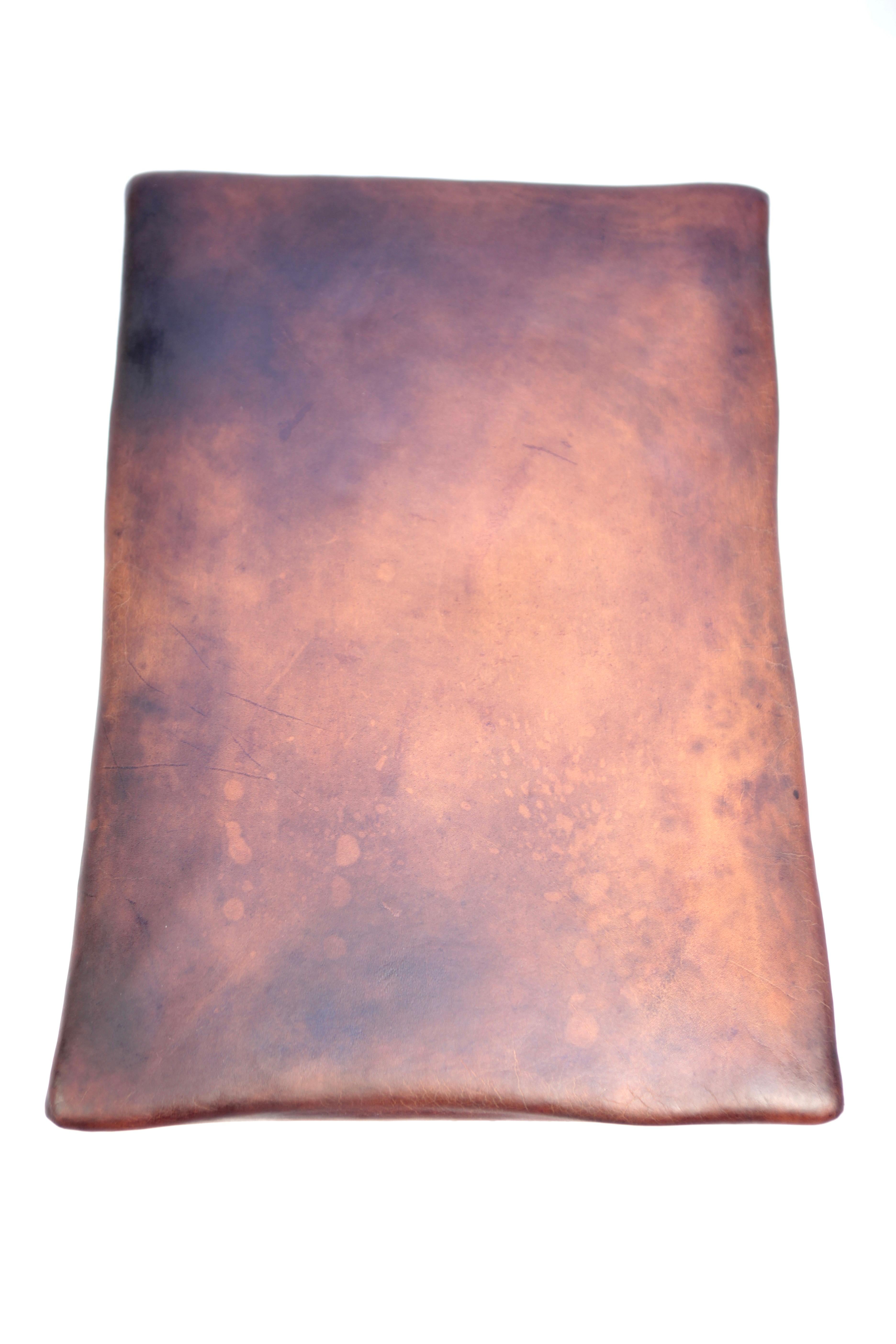 Kaare Klint, Rare Tabouret in Cuban Mahogany & Niger Leather, Model 3758 1