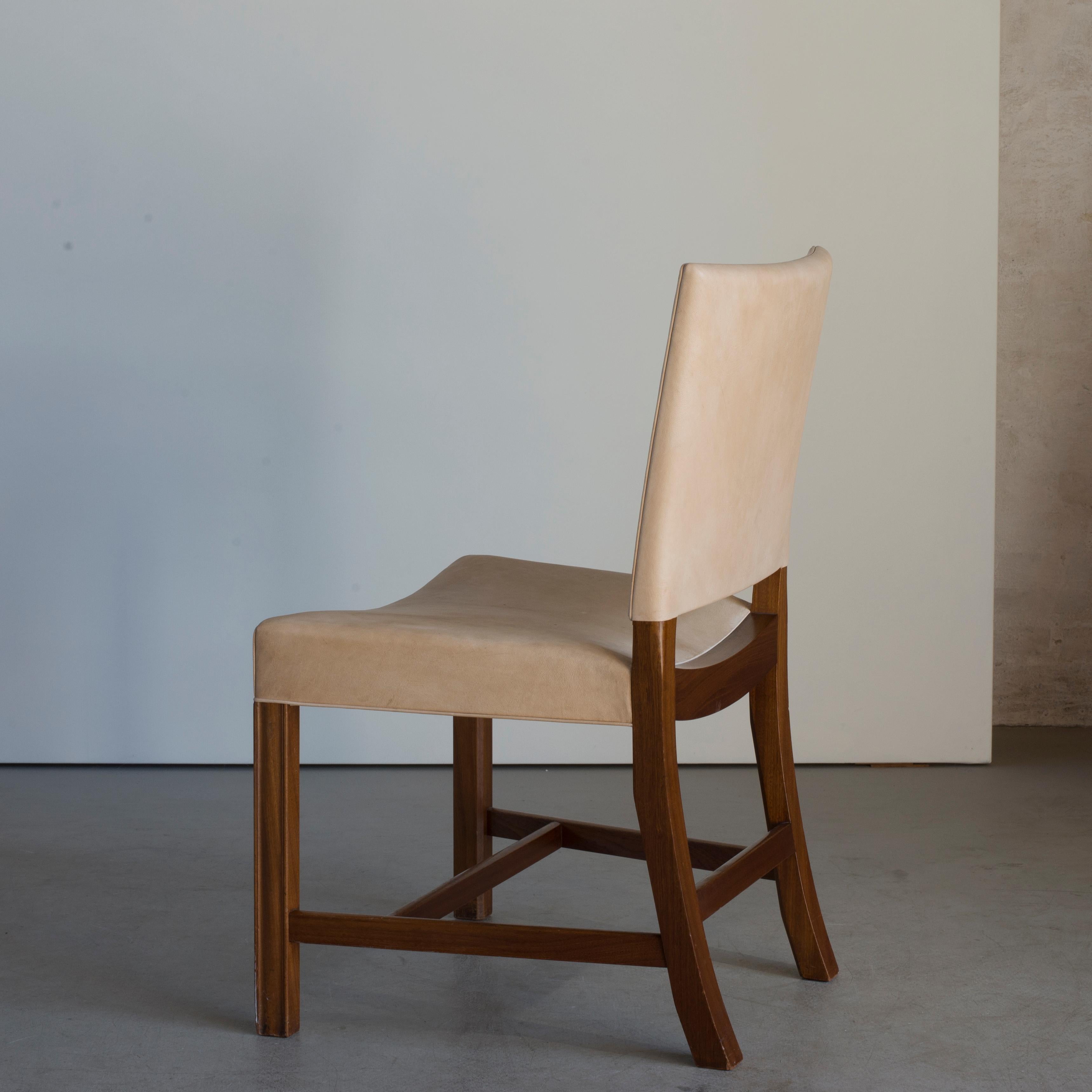 Scandinavian Modern Kaare Klint Red Chair for Rud, Rasmussen