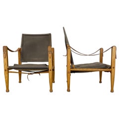 Kaare Klint Safari Chair, a Pair